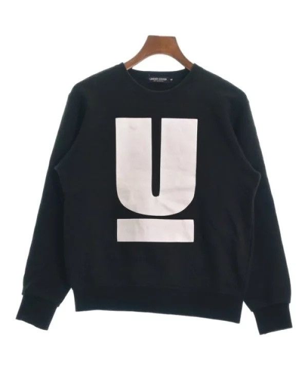 image of Undercover U Logo Crewneck Sweatshirt in Black, Men's (Size Small)