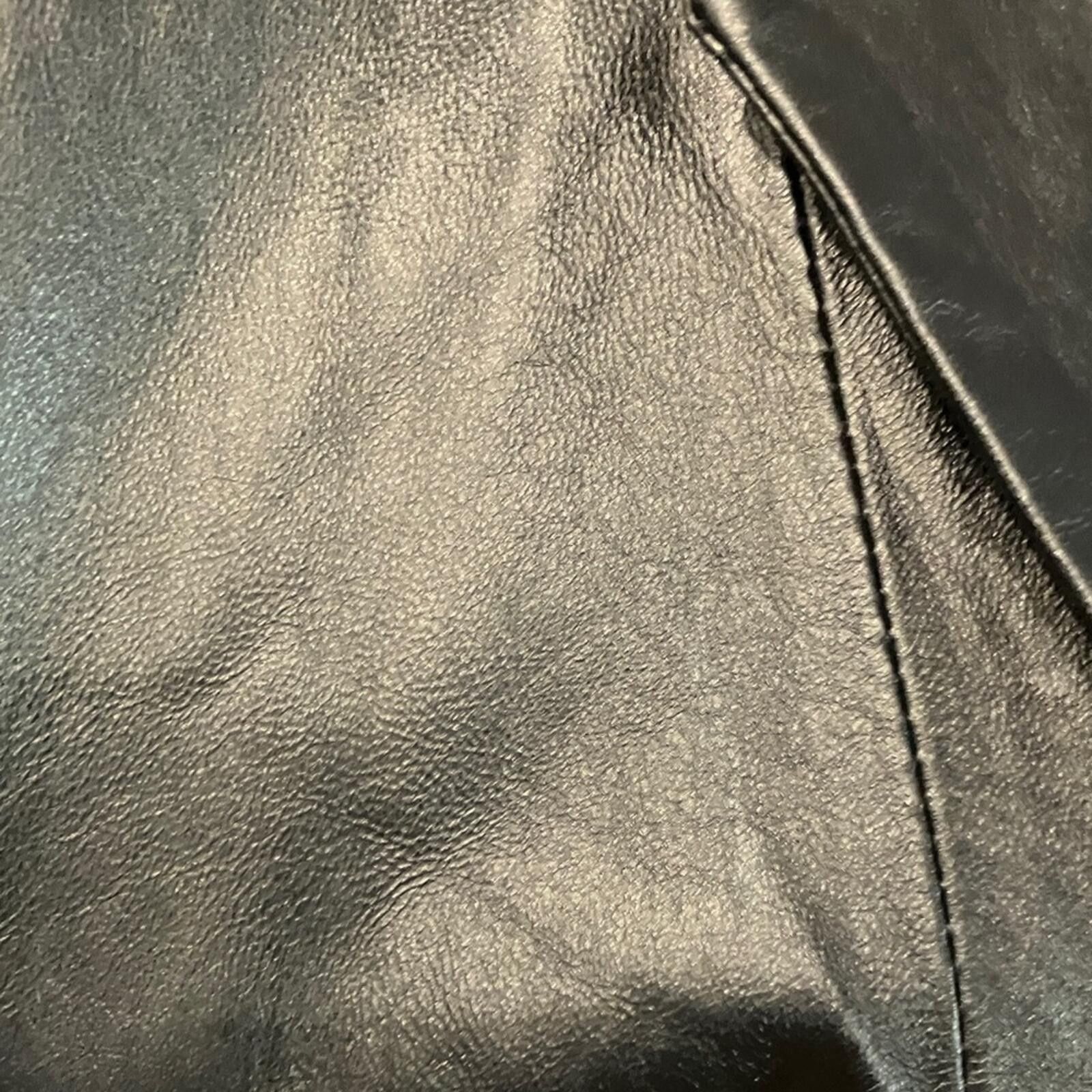 Denim & Co. NWOT Denim&Co Black Leather Blazer Size M / US 6-8 / IT 42-44 - 5 Thumbnail
