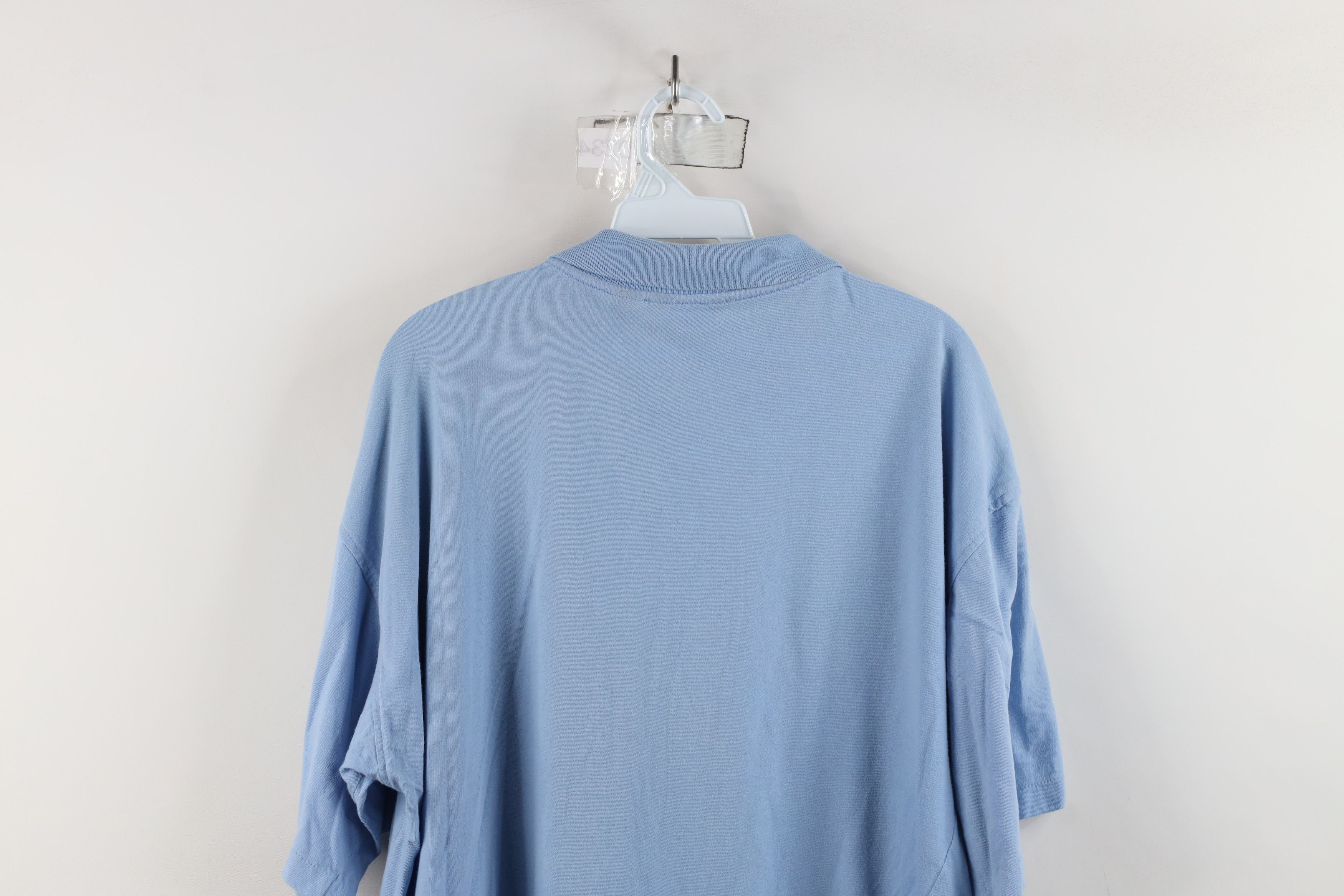 Christian Dior Monsieur × Vintage Vintage 90s Christian Dior Spell Out Crest Polo Shirt Blue Size US XL / EU 56 / 4 - 13 Thumbnail