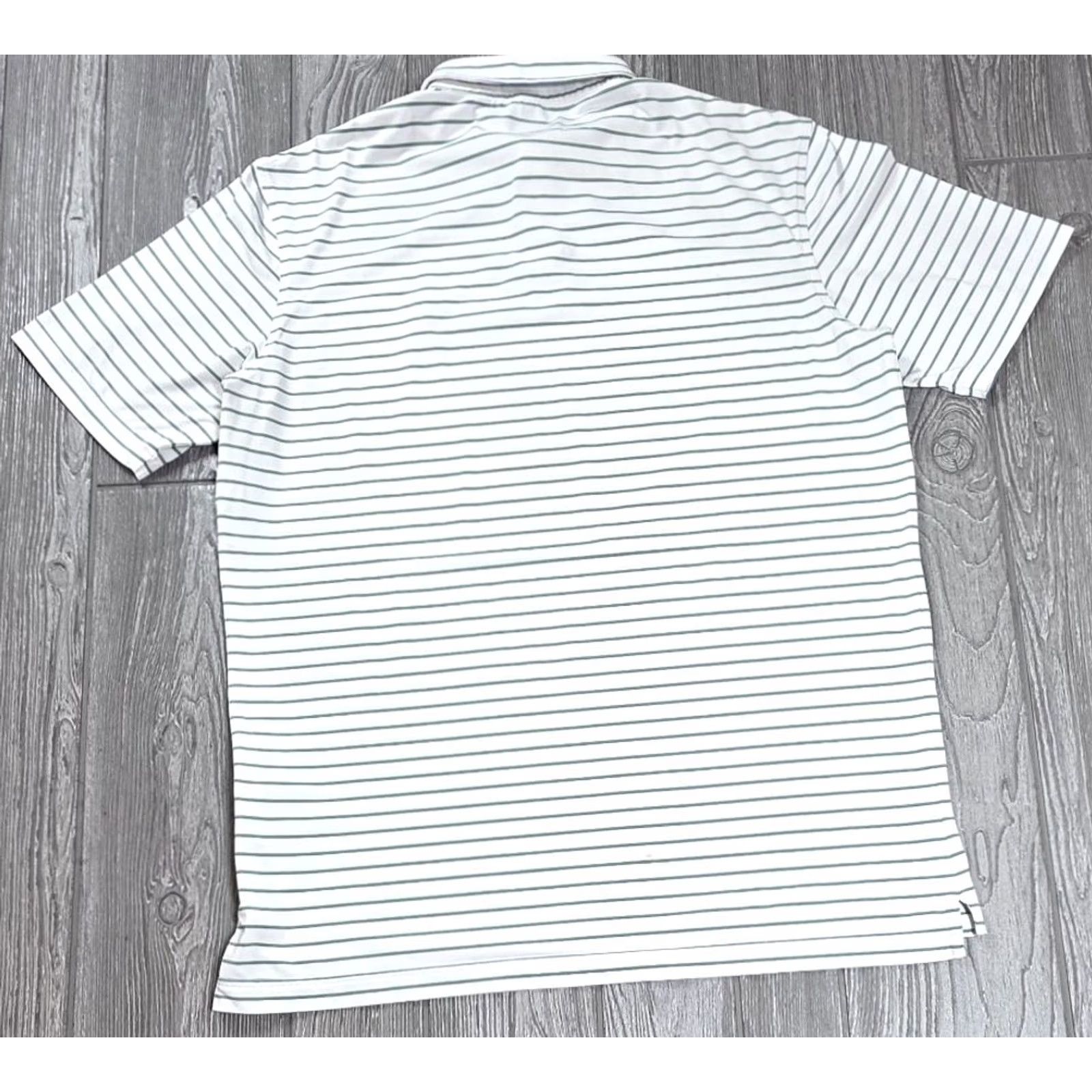 Vintage Dunhill Polo Shirt Golf White Green Stripe M Adult Regular Short Sleeve Polo Shirt Mens Size US M / EU 48-50 / 2 - 7 Thumbnail