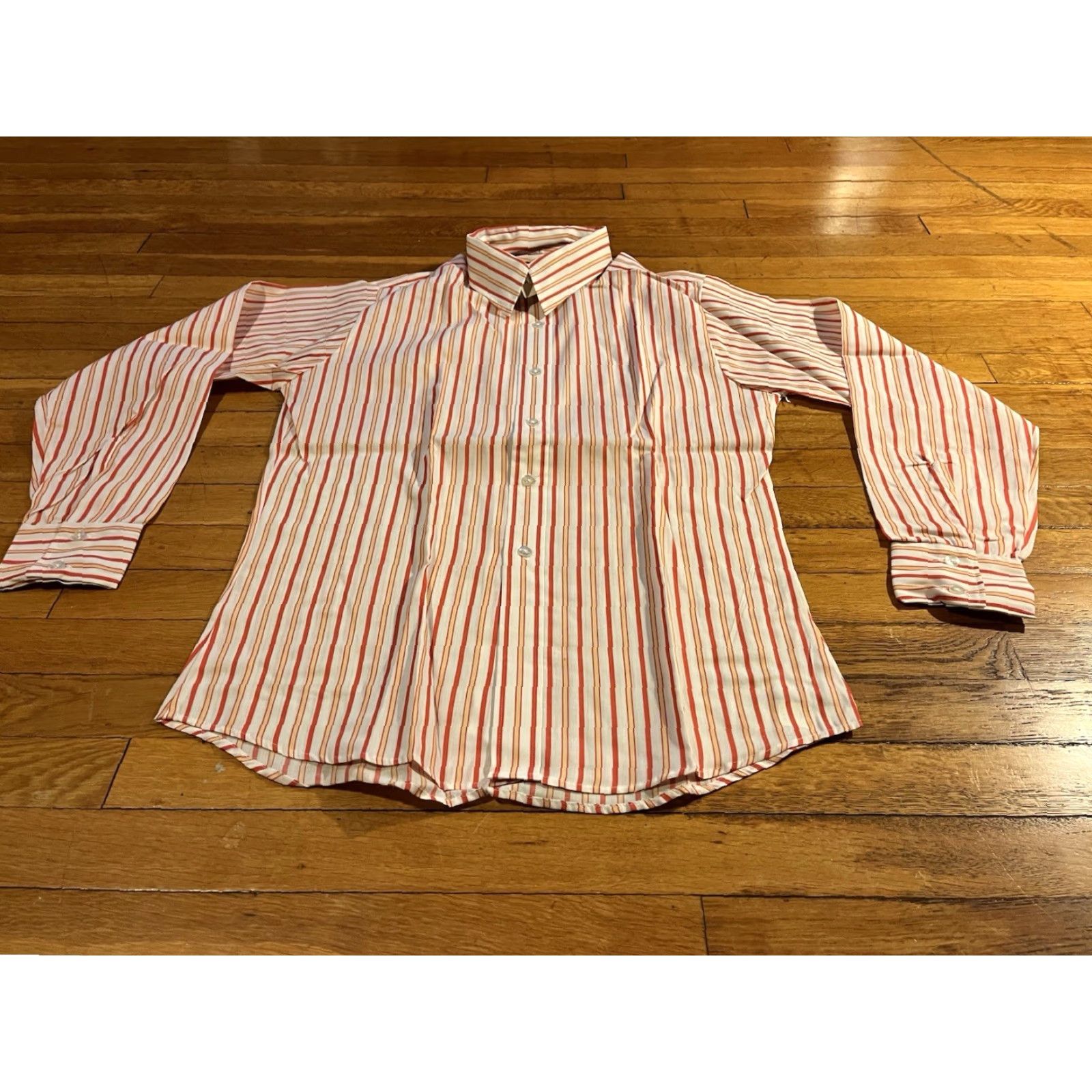 Vintage VINTAGE Peter Adam Disco Shirt Men’s L Striped 70s Size US L / EU 52-54 / 3 - 3 Thumbnail