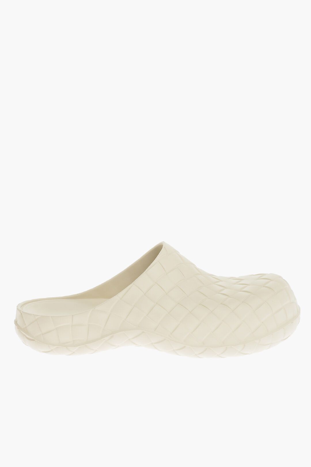 image of Bottega Veneta Og1Mm0424 Braided Rubber Slippers In Beige, Men's (Size 8)