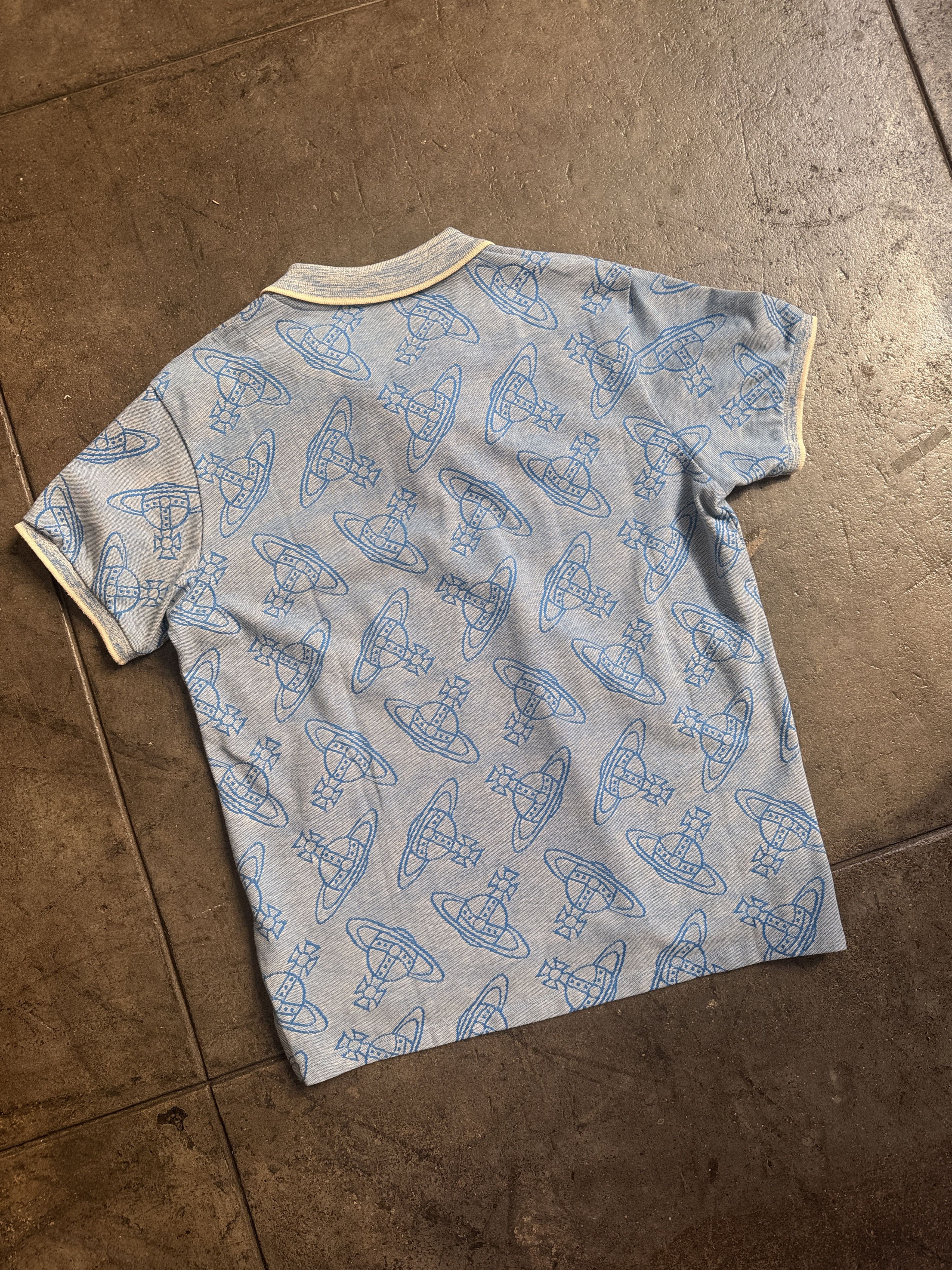 Vivienne Westwood Brand New Polo w/ All over Orb Print Size US L / EU 52-54 / 3 - 3 Thumbnail