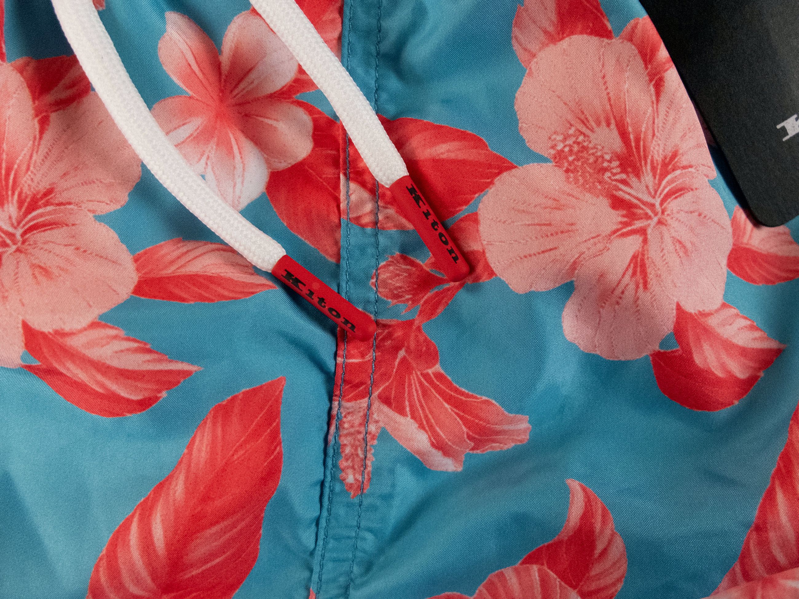 Kiton KITON Napoli blue pink floral print nylon swim shorts Large Size US 34 / EU 50 - 5 Thumbnail