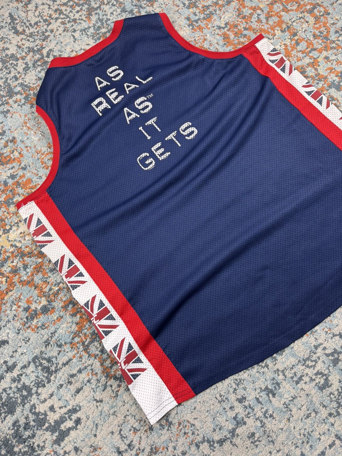 UFC × Vintage Vintage 90s UFC Mesh tank top sleeveless jersey UK flag Size US XXL / EU 58 / 5 - 4 Thumbnail