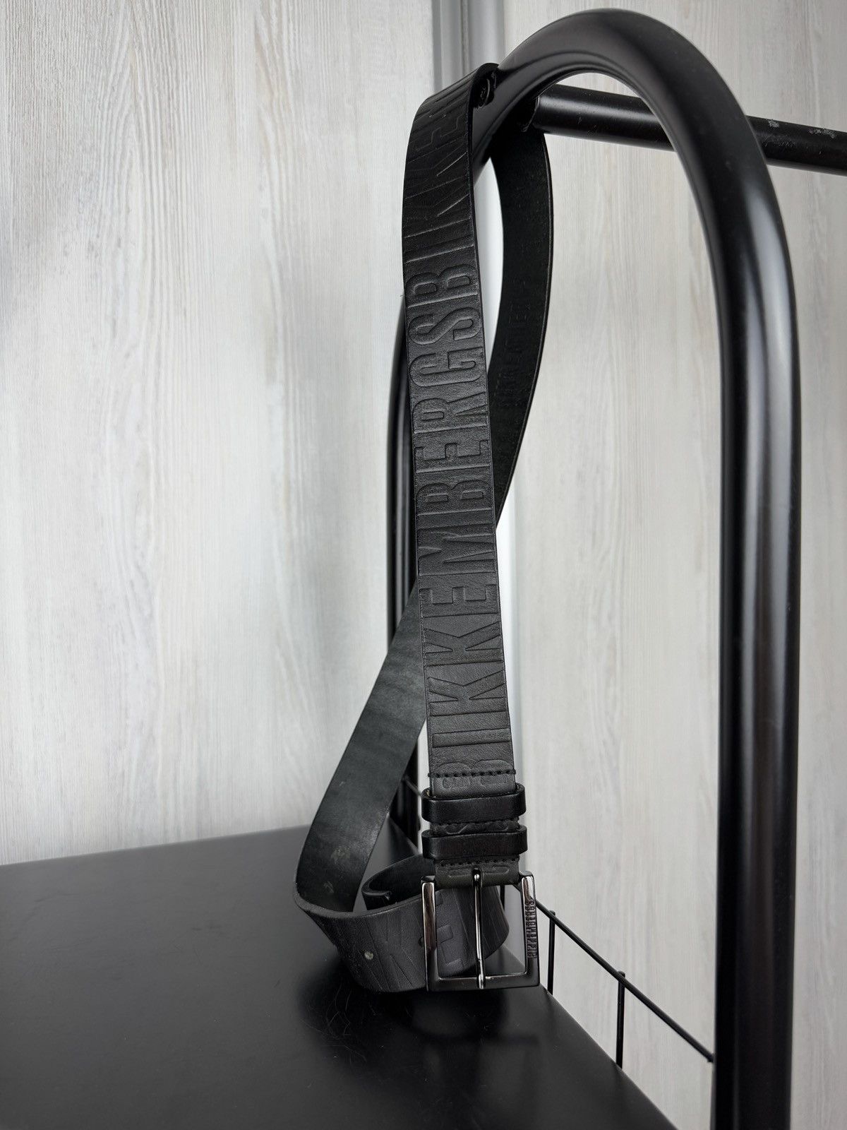 Dirk Bikkembergs Bikkembergs Dirk DB black monogram logo leather belt Size ONE SIZE - 1 Thumbnail