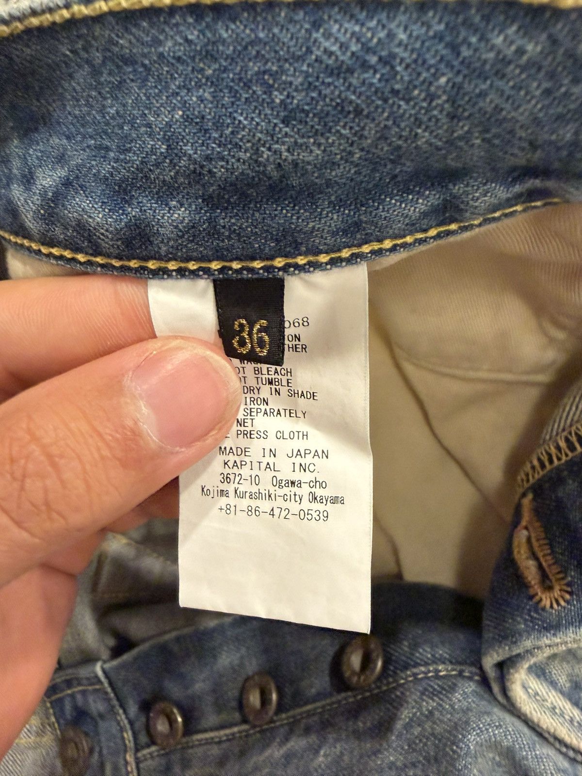 Kapital Kapital Speakeasy slim-fit distressed denim Size US 36 / EU 52 - 8 Thumbnail