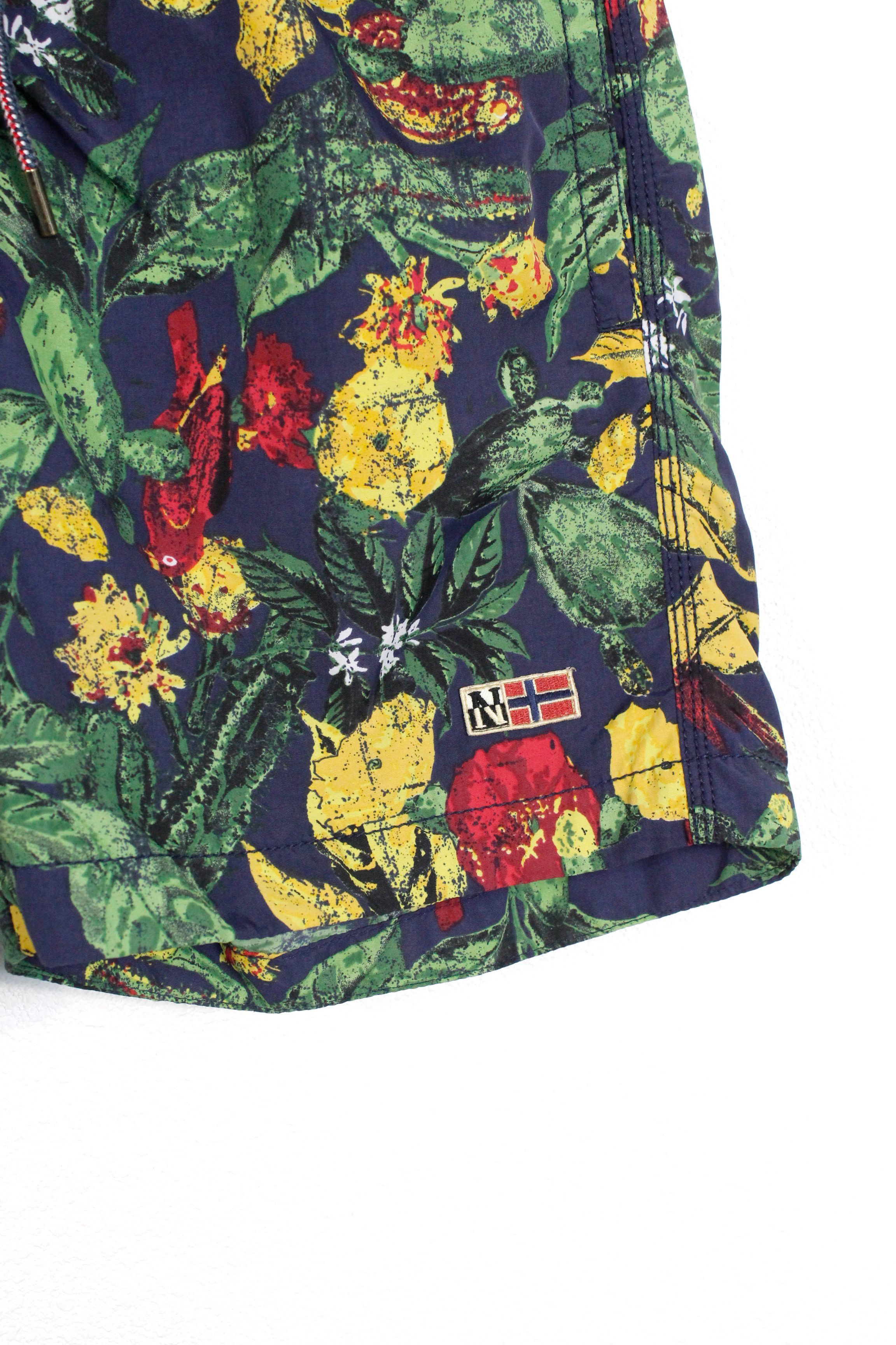 Napapijri Napapijri Floral Printed Logo Swim Shorts Bath M size Size US 31 - 2 Thumbnail