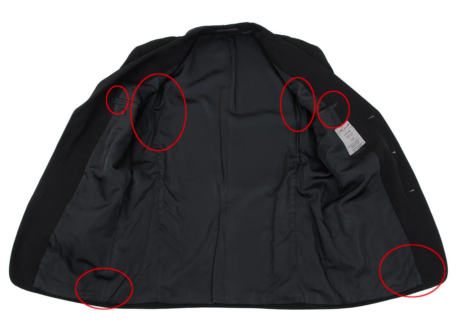 Yohji Yamamoto Yohji Yamamoto Wool Gabardine Jacket Black M Size US M / EU 48-50 / 2 - 10 Thumbnail