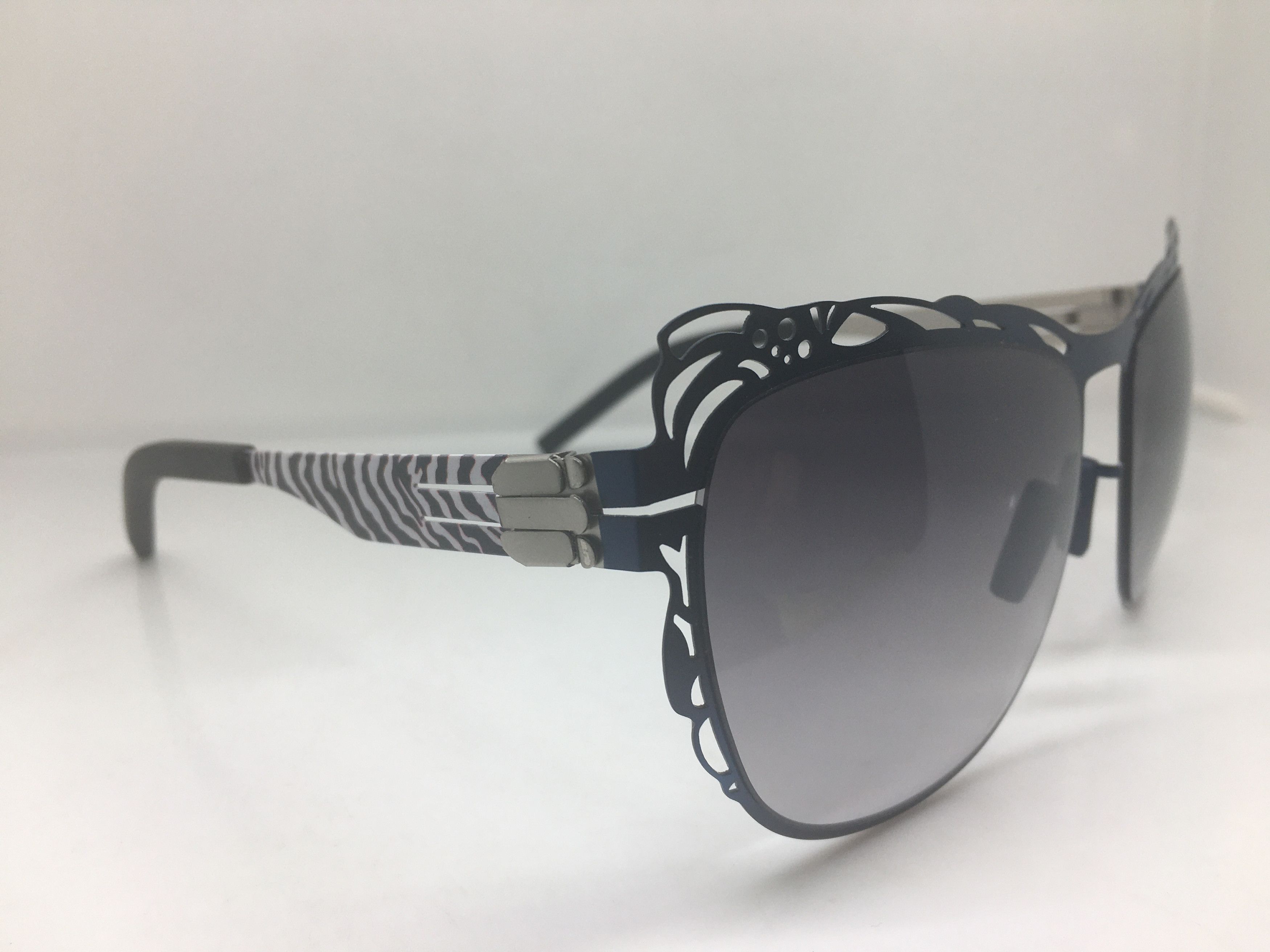 Other AC Berlin Navy Blue Alloy Oversize Sunglasses Frame Size ONE SIZE - 3 Thumbnail