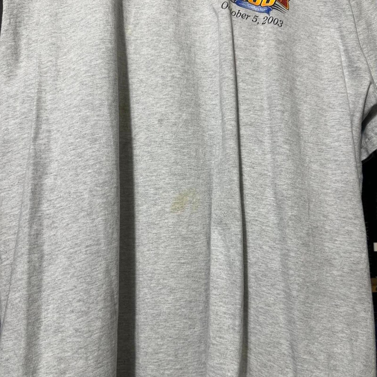 Anvil Vintage Y2K 2003 NASCAR Racing Tee Mens XL Grey Shirt Size US XL / EU 56 / 4 - 5 Thumbnail