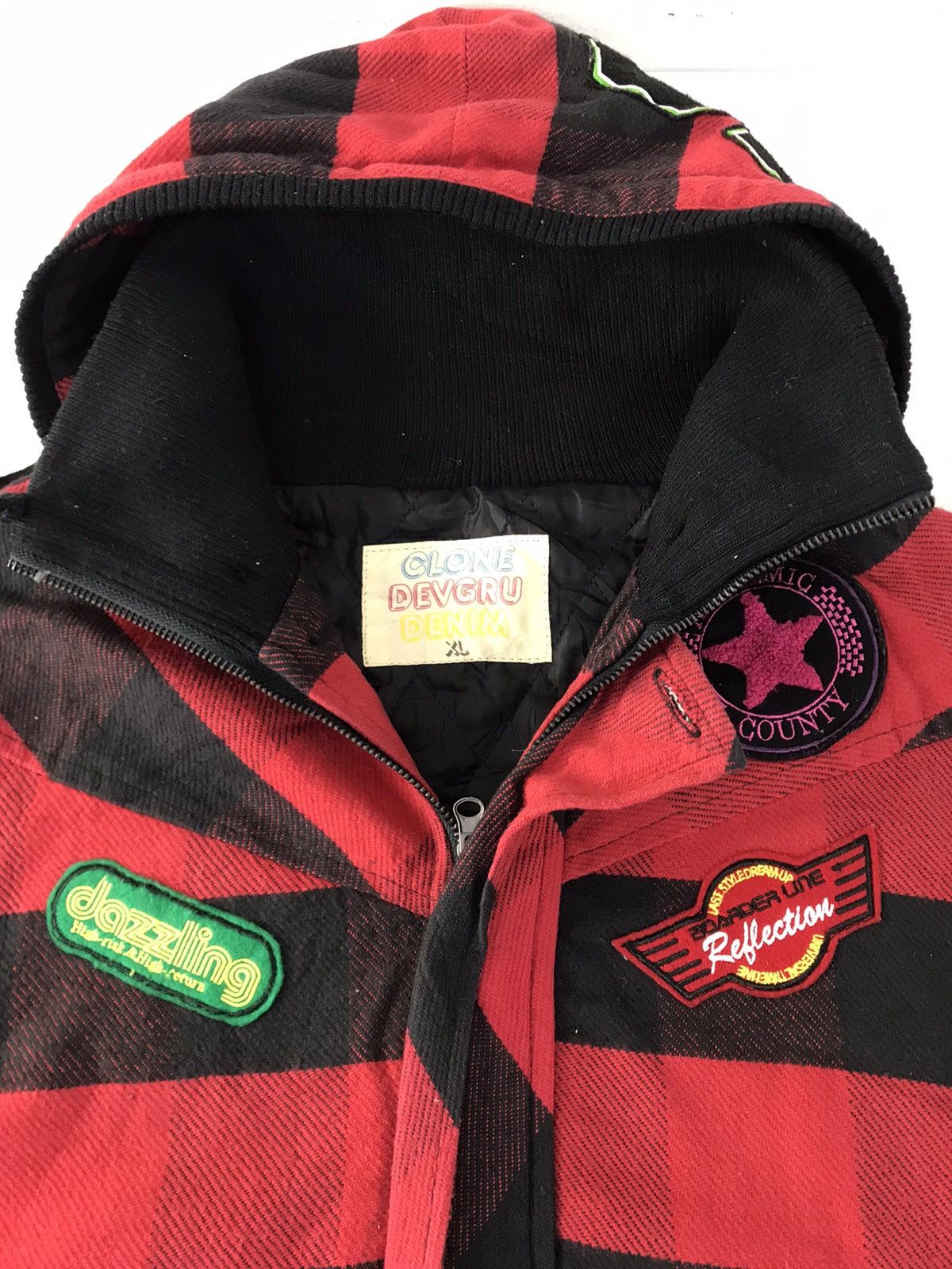 Japanese Brand Vintage Clone Devgru Striped Block Padded Jacket Size US XL / EU 56 / 4 - 4 Thumbnail