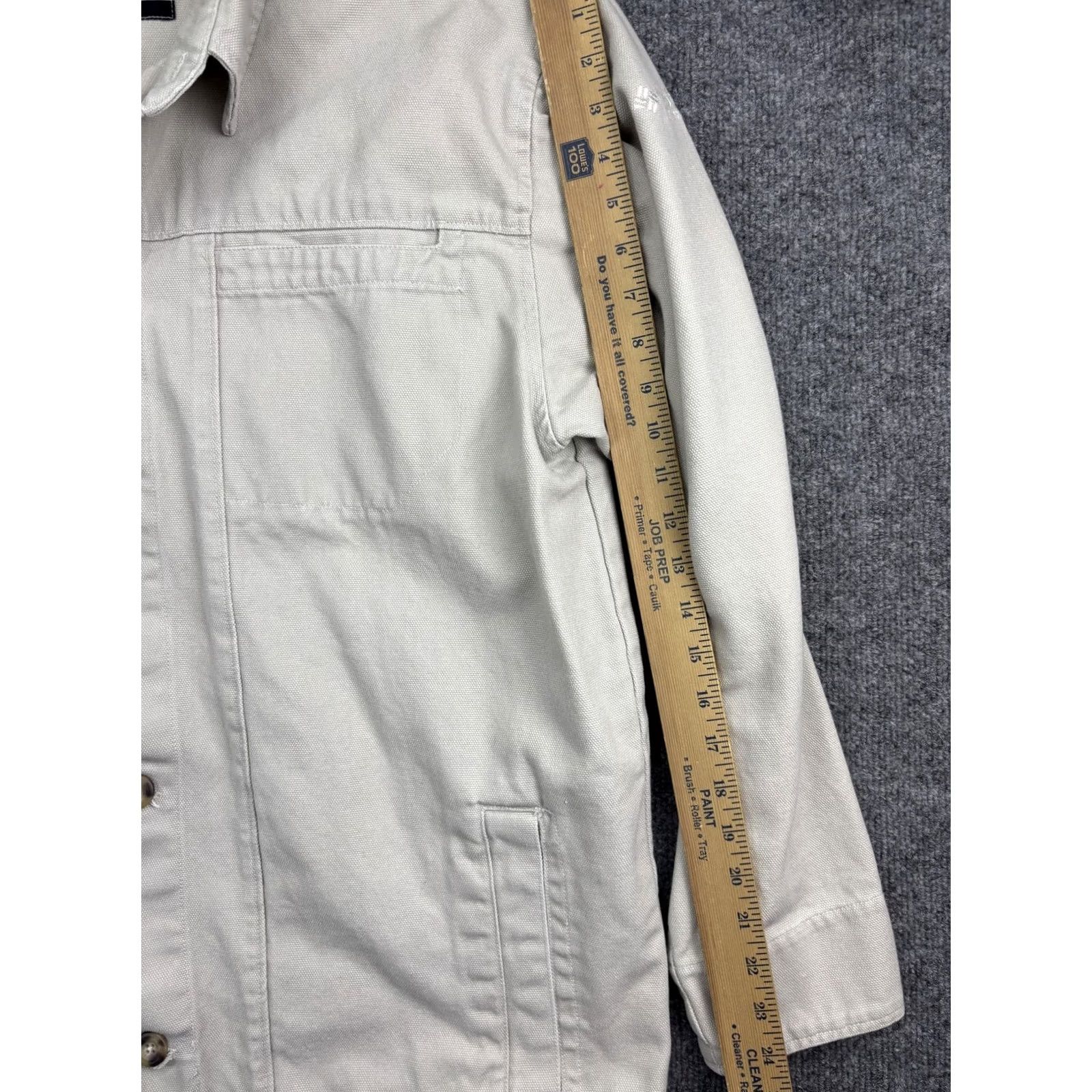 Vintage Columbia Jacket Mens LT Beige Button Front Chore Coat SS ET 3008 Size US L / EU 52-54 / 3 - 4 Thumbnail