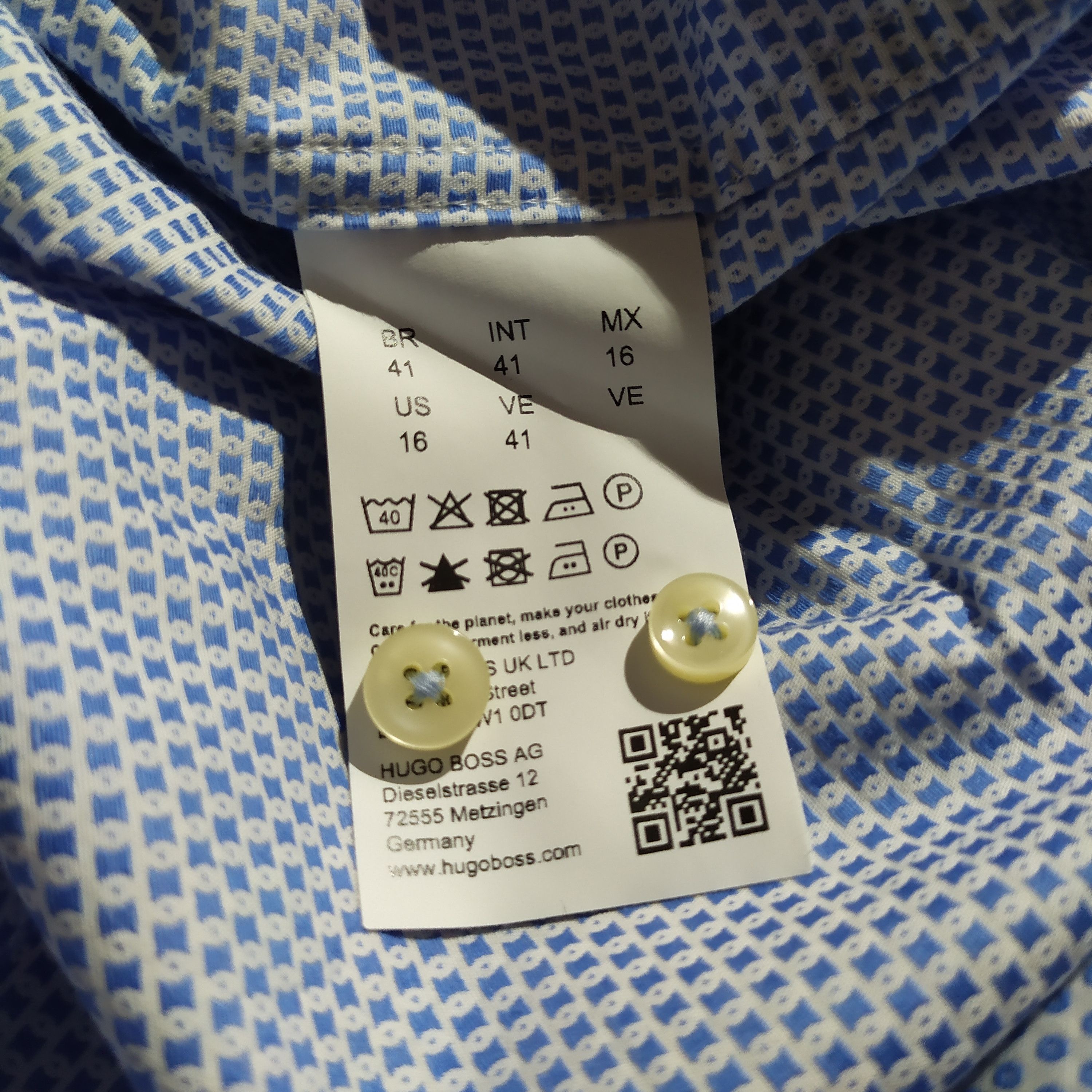 Hugo Boss BOSS BUSINESS SHIRT H-JOE-spread 50496166 Size US L / EU 52-54 / 3 - 7 Thumbnail