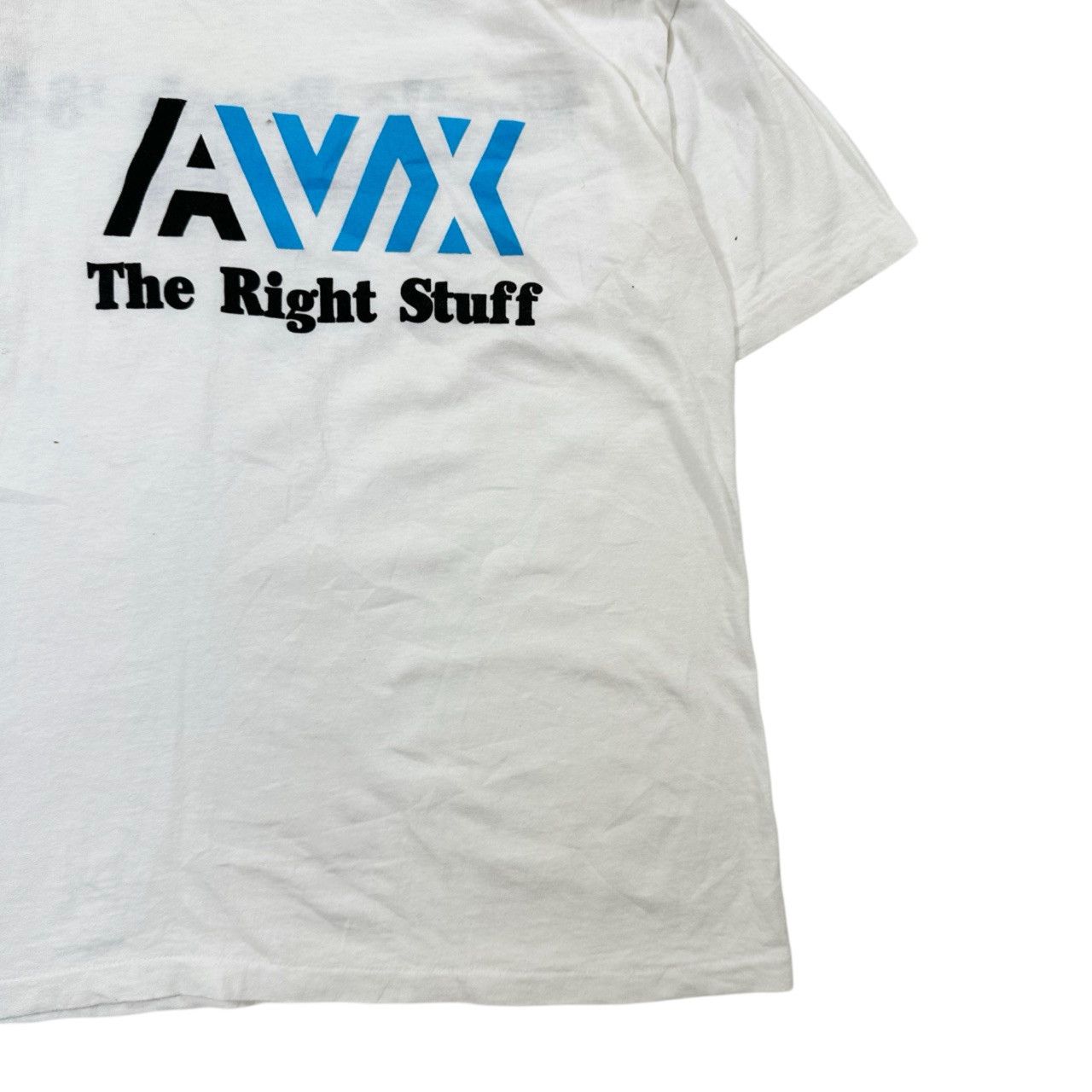 Vintage Vintage 90s Single Stitch AVX The Right Stuff Promo Graphic Size US S / EU 44-46 / 1 - 3 Thumbnail