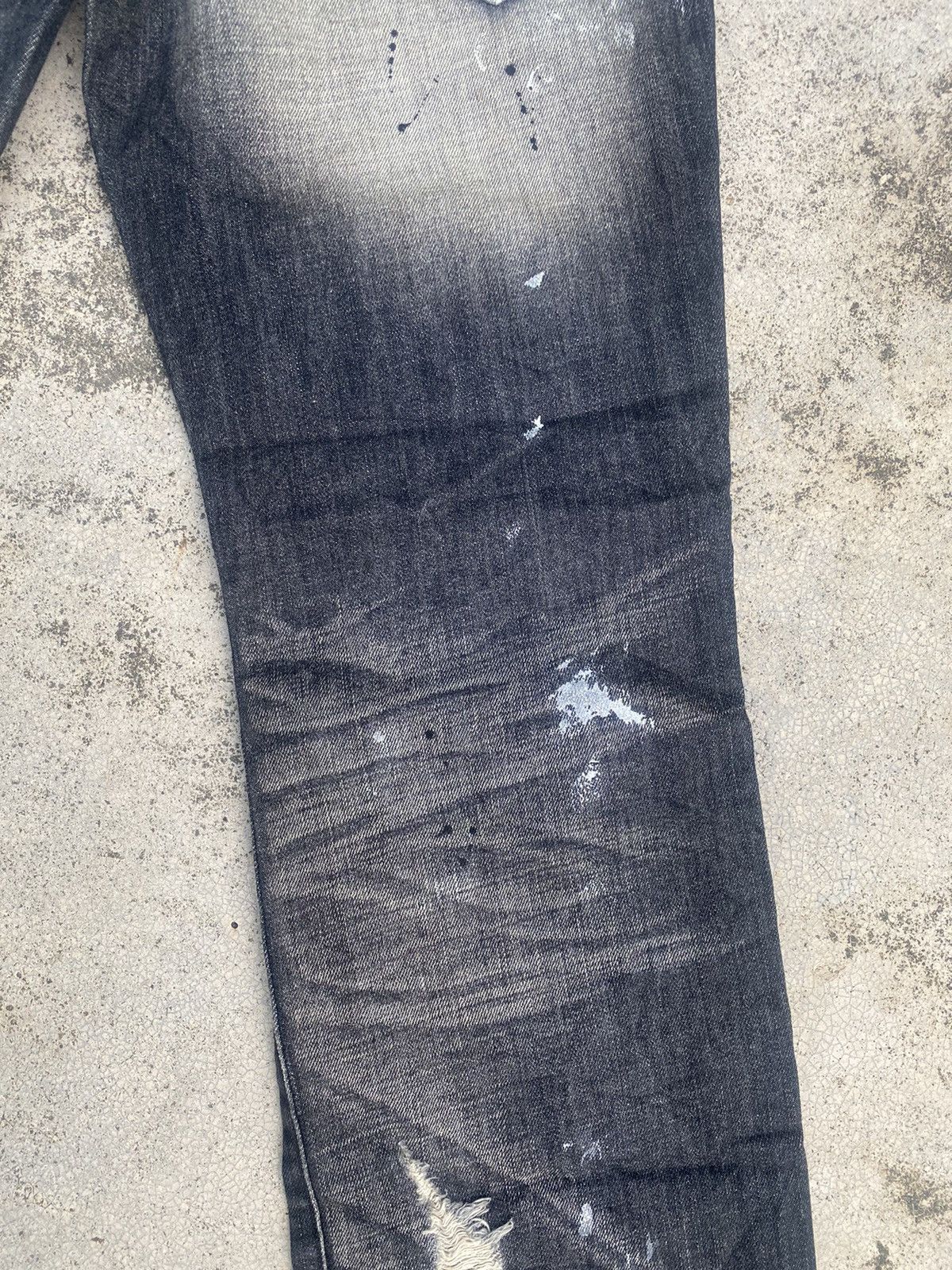 Japanese Brand Flare Jeans Semantic Distressed Boro Painted Bootcut Size US 32 / EU 48 - 19 Thumbnail