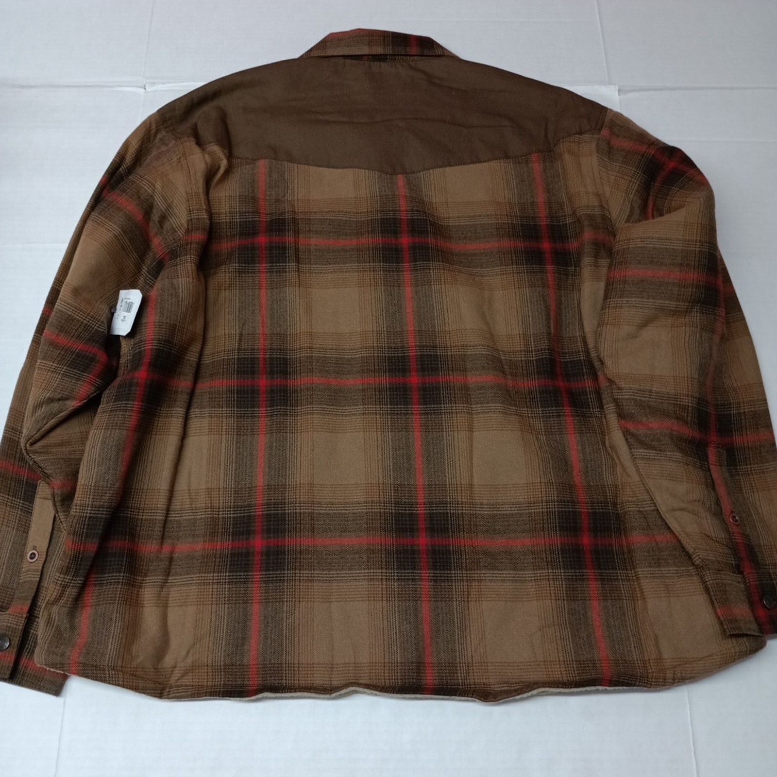 Wrangler Wrangler Heavyweight Shacket Men's 3XL Brown Sherpa Lining Size US XXL / EU 58 / 5 - 8 Thumbnail