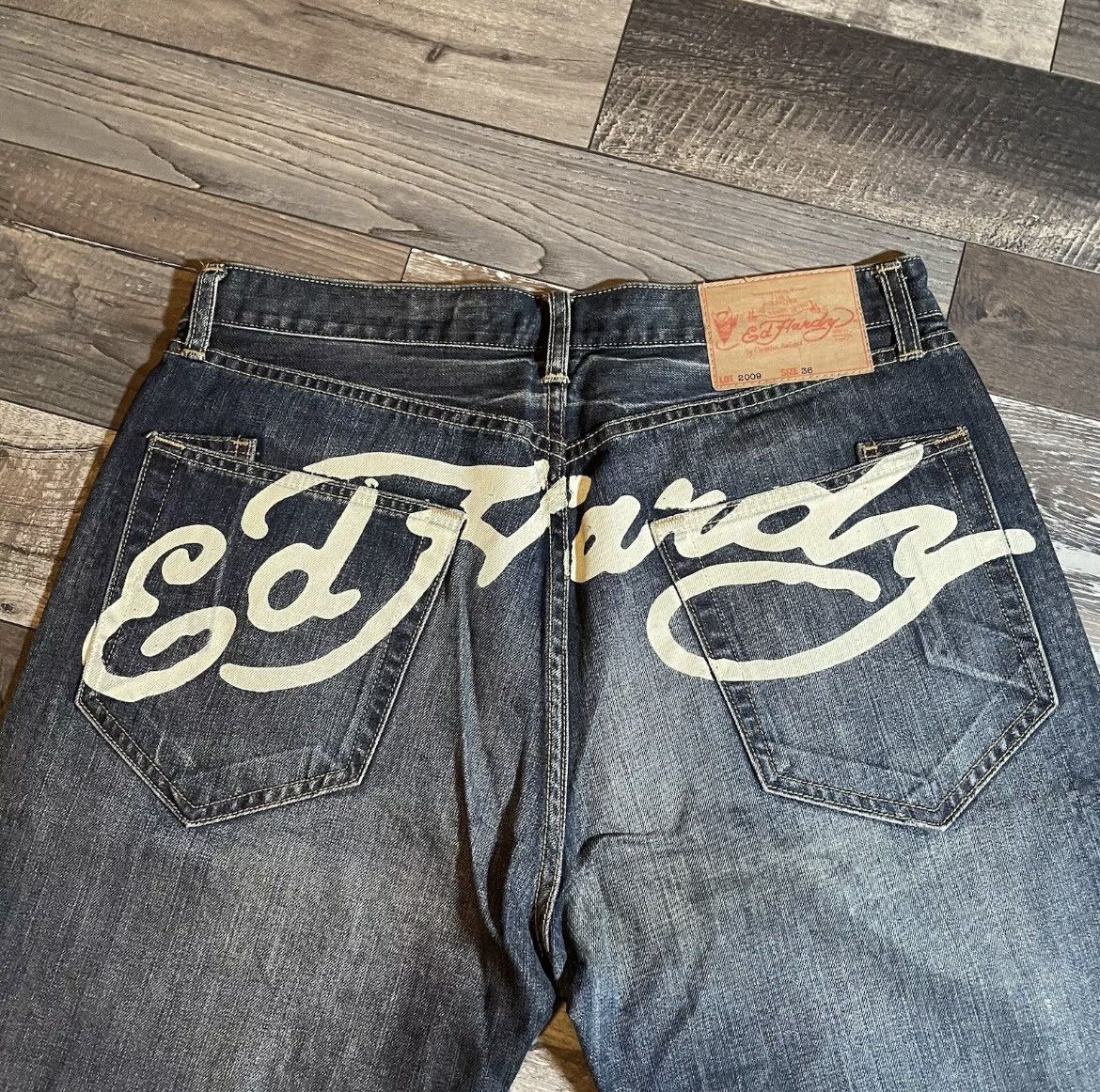 Ed Hardy Ed Hardy Rhinestone Dragon denim Size US 36 / EU 52 - 3 Thumbnail