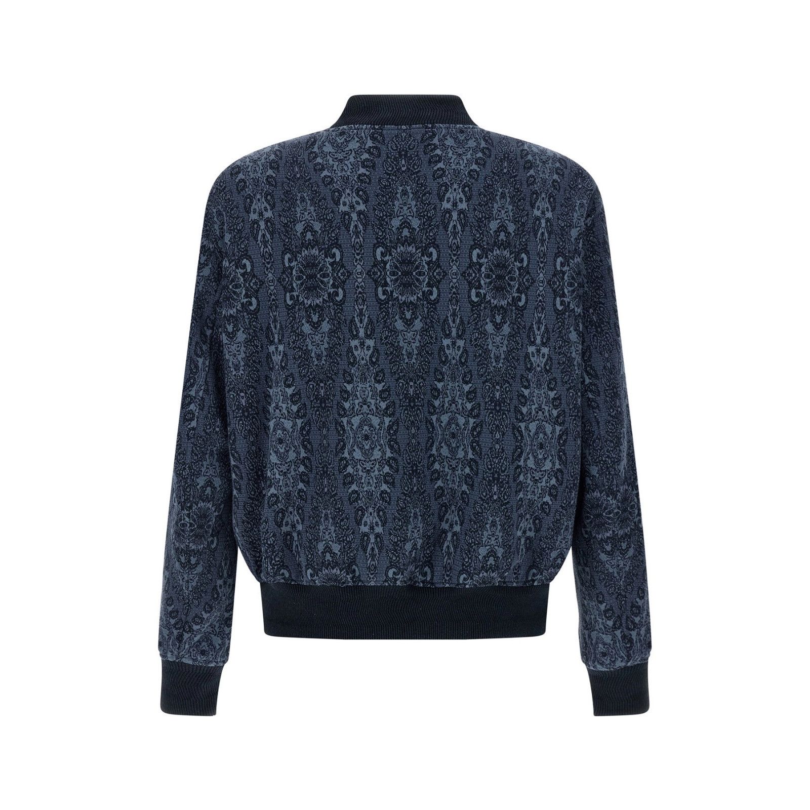 Etro ETRO Jacquard Blue Bomber Jacket New & Authentic (Men's size Size US M / EU 48-50 / 2 - 2 Thumbnail