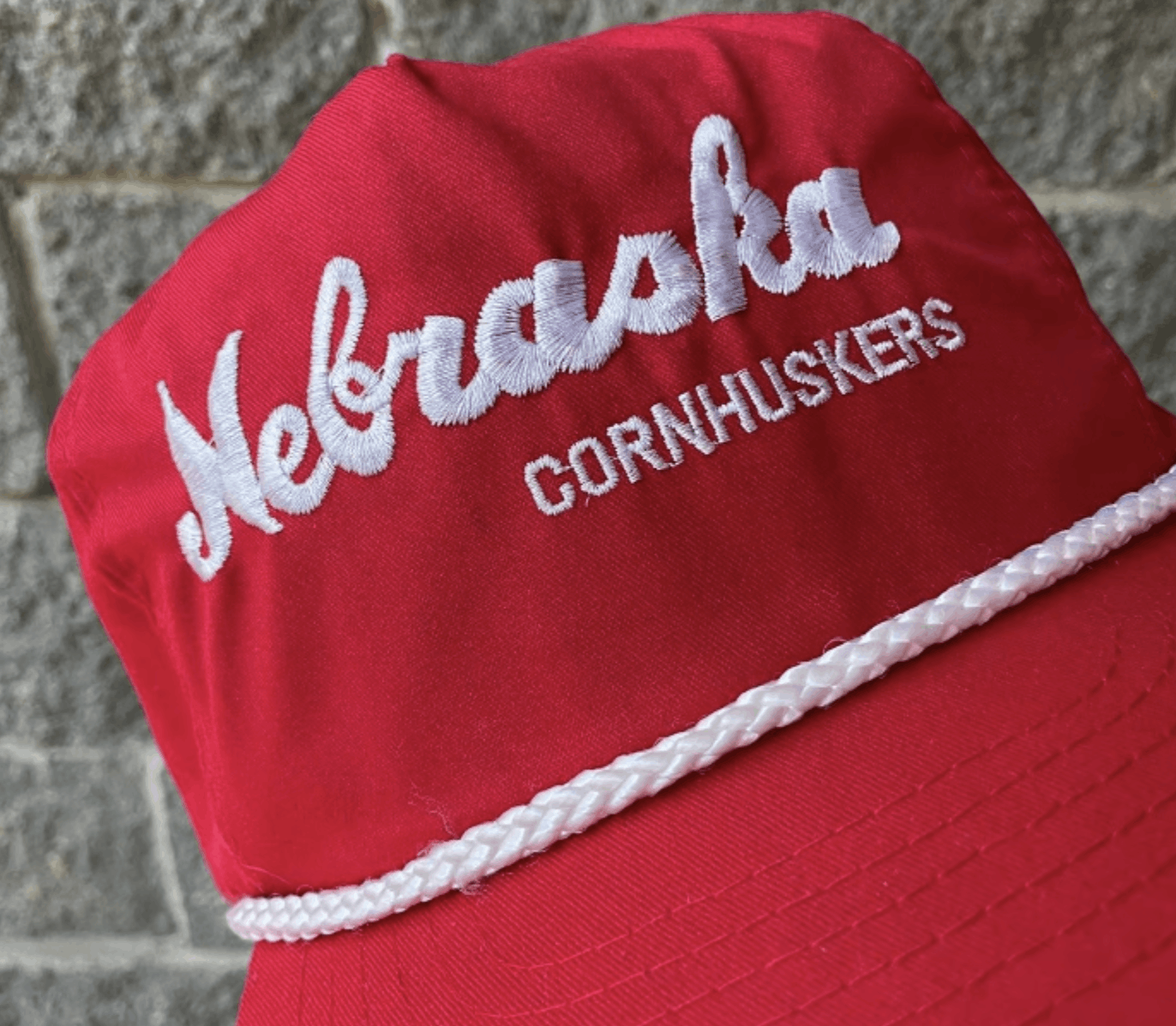 NCAA Vintage 1990s University of Nebraska Cornhuskers Script Hat Size ONE SIZE - 2 Thumbnail