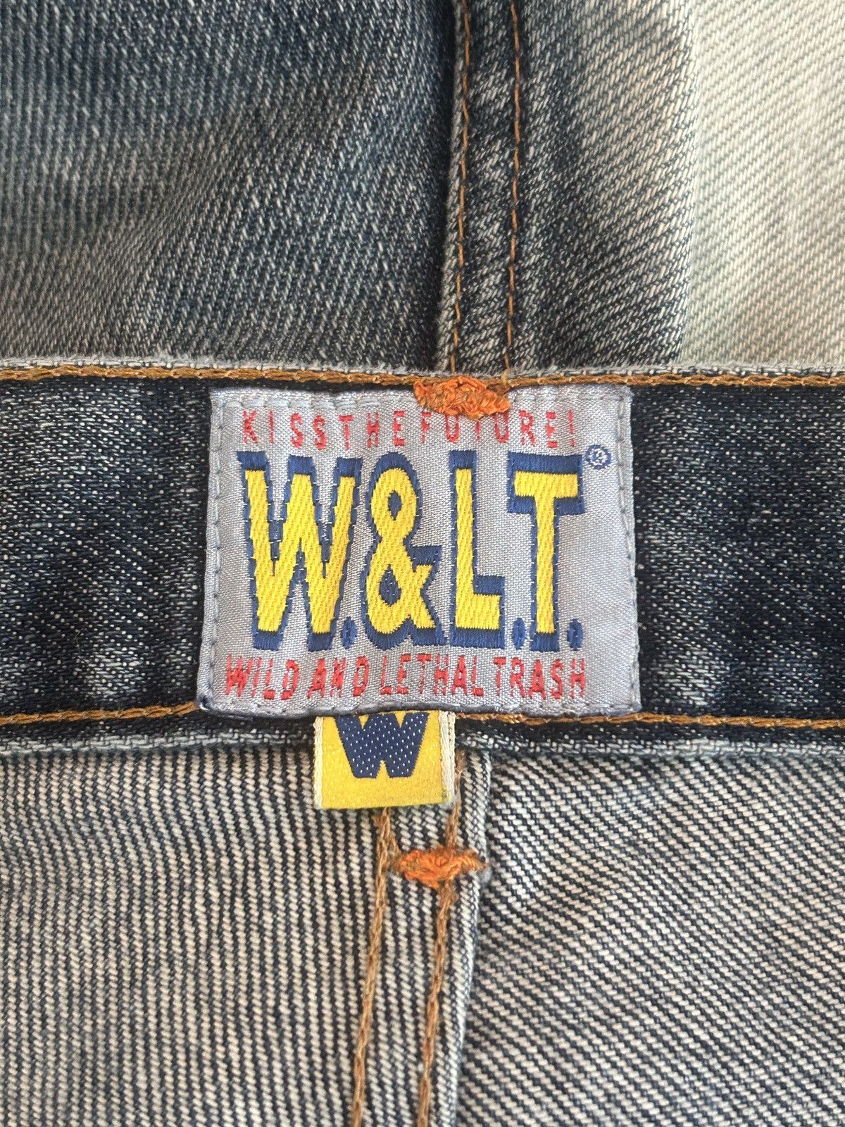 Walter Van Beirendonck Bleached Acid Wash Wide Leg Jeans Size US 36 / EU 52 - 6 Thumbnail