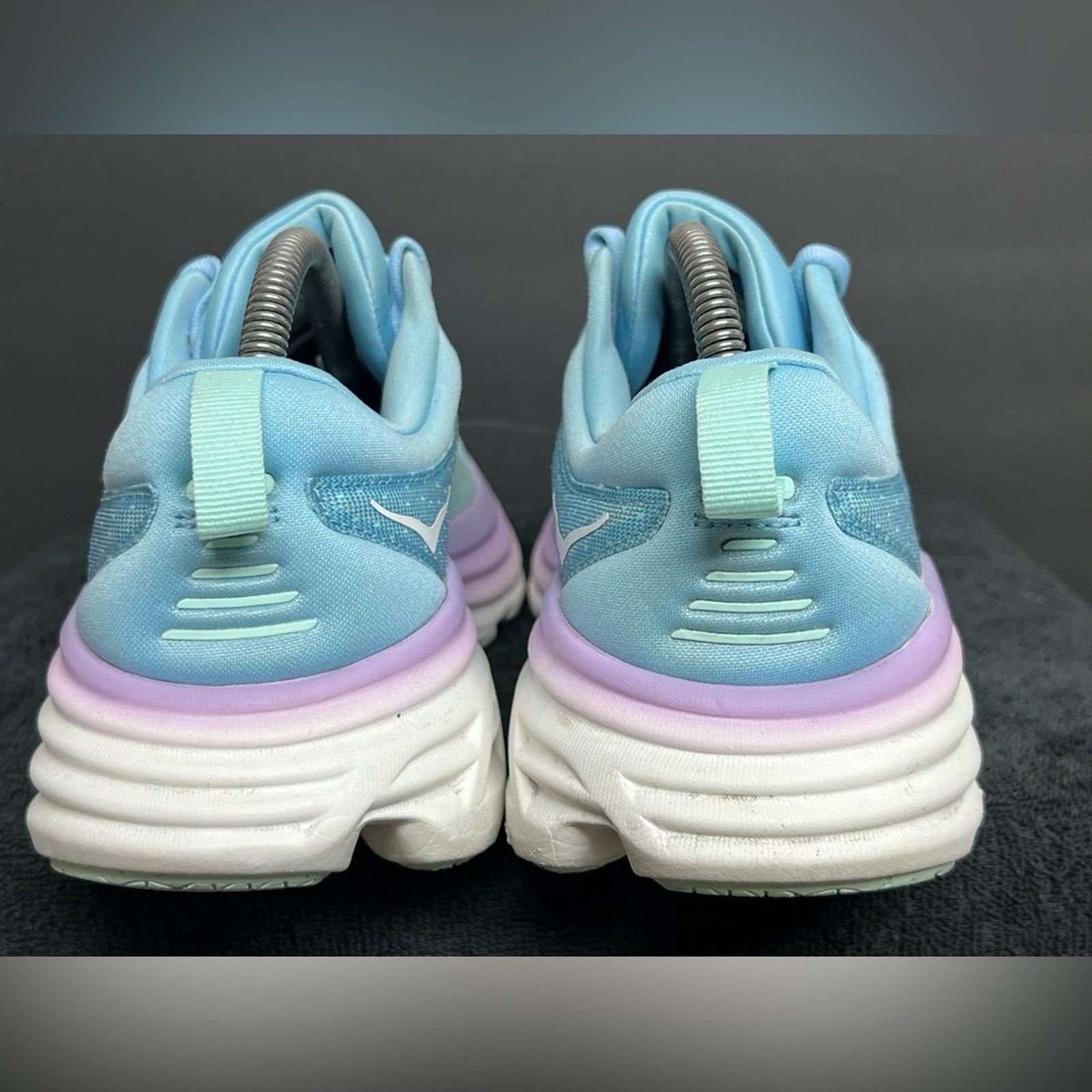 Hoka Hoka Bondi 8 Shoes Womens 9 B Airy Blue Sunlit Ocean Size US 9 / IT 39 - 6 Thumbnail