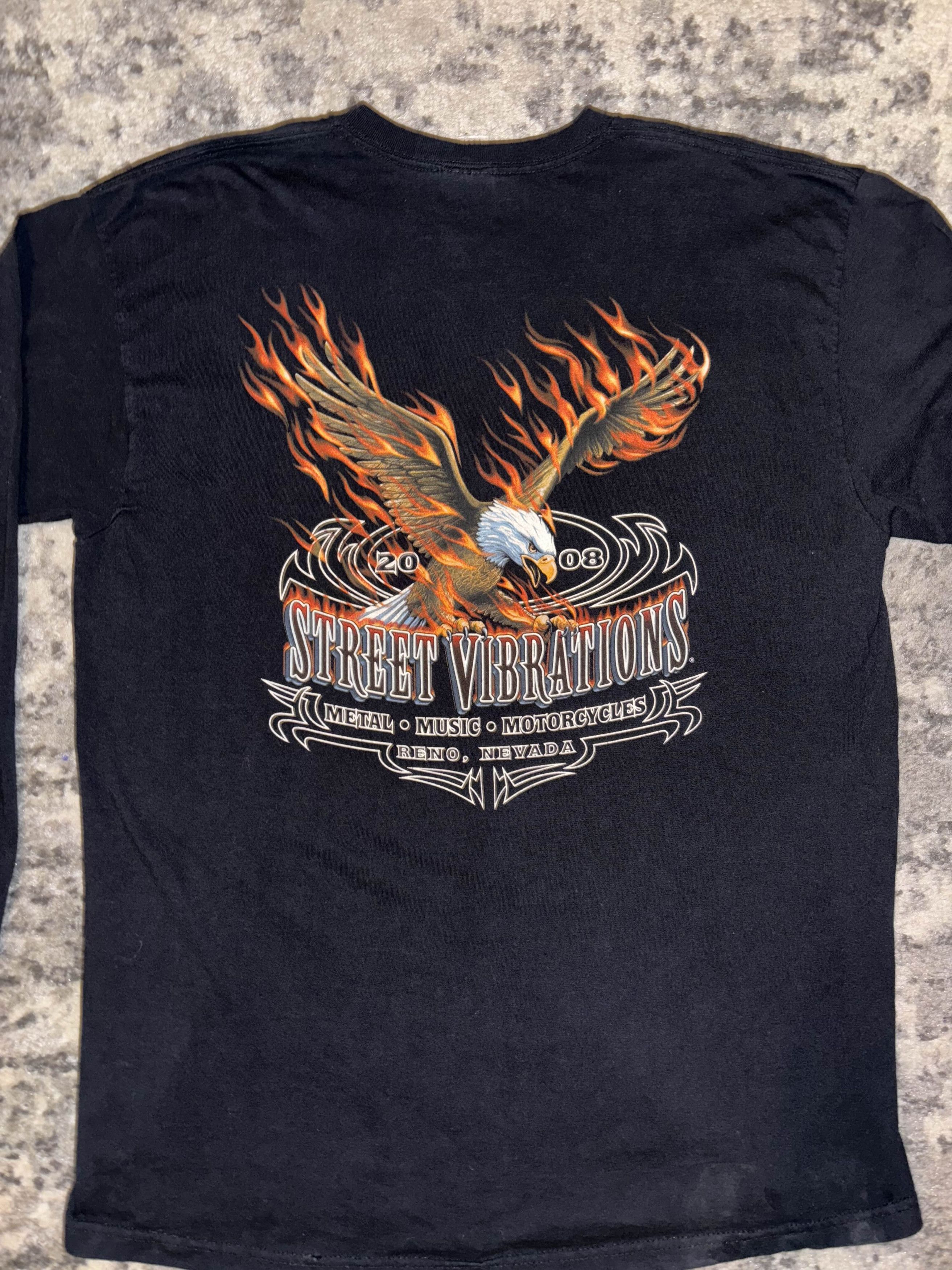 Harley Davidson 2000s Street Vibrations Motorcycles Reno Shirt Size US XL / EU 56 / 4 - 2 Thumbnail