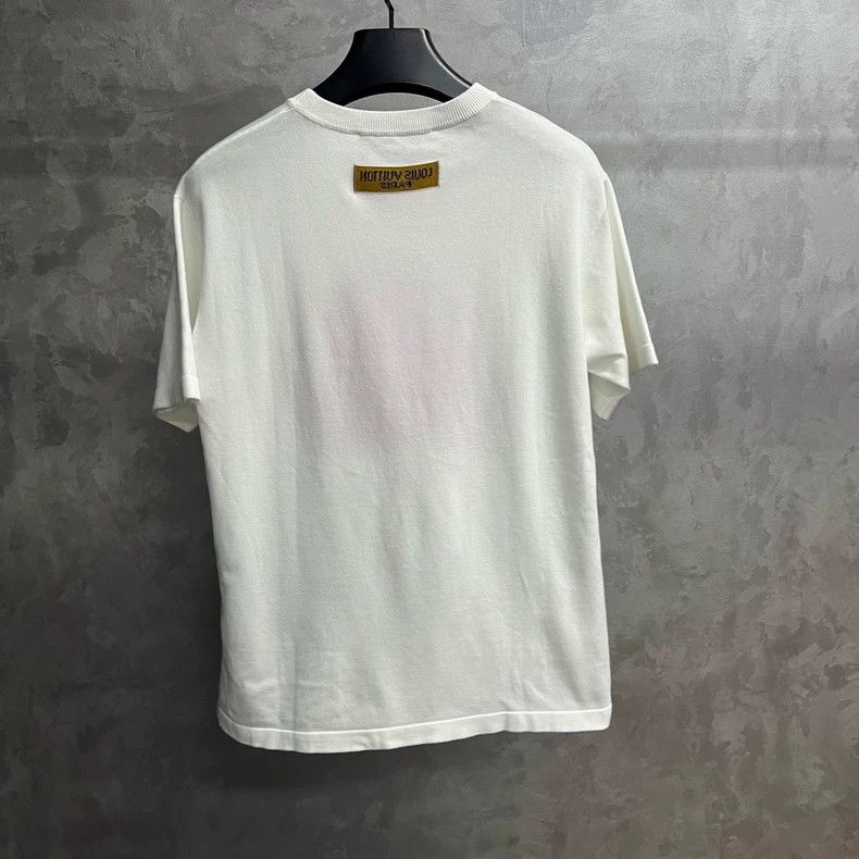 Louis Vuitton Louis Vuitton White monogram printed short sleeves with ro Size US M / EU 48-50 / 2 - 2 Thumbnail
