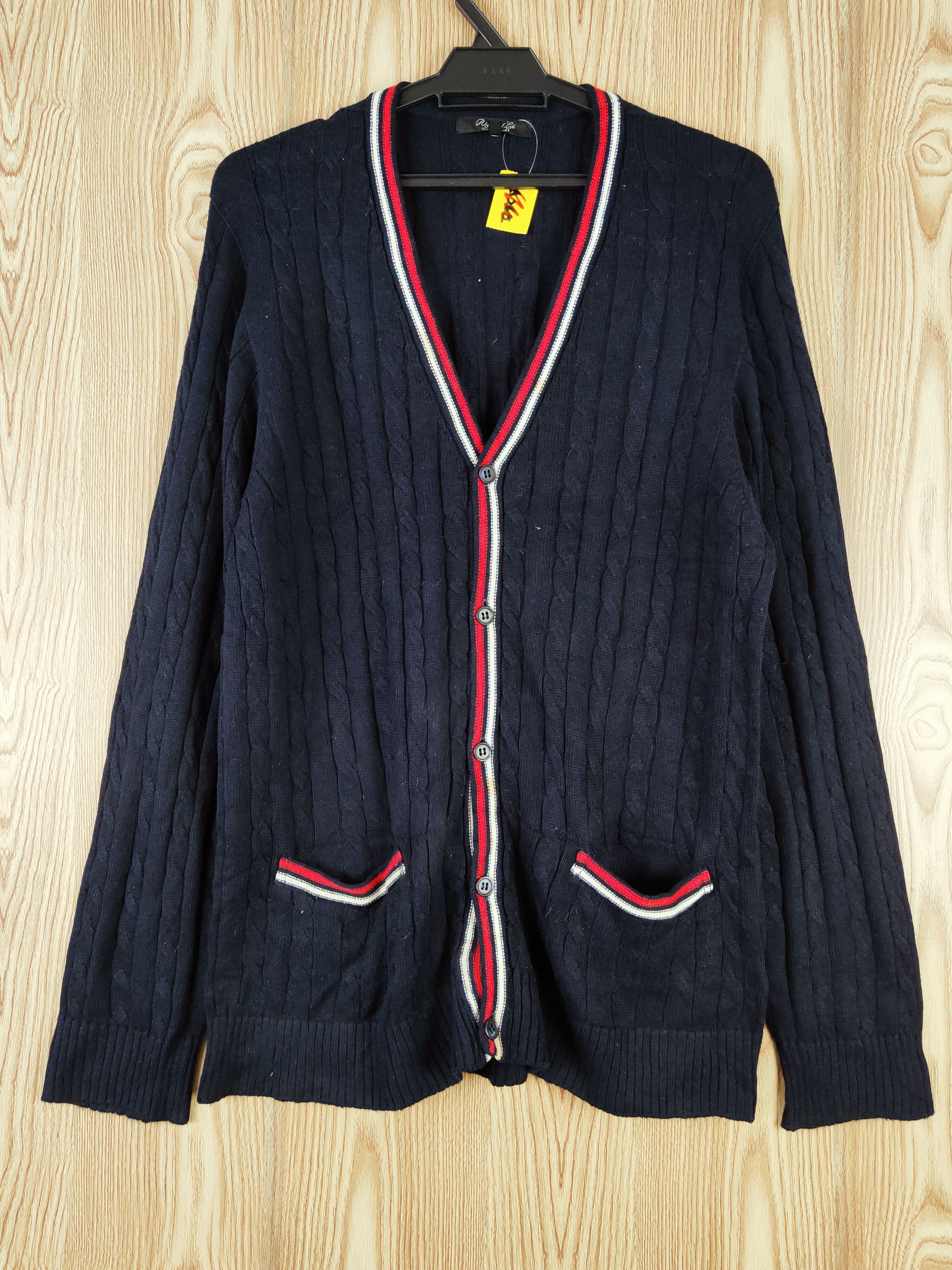 Aran Isles Knitwear United Arrows japan Navy Knitwear Cardigan #W546 Size US L / EU 52-54 / 3 - 1 Thumbnail