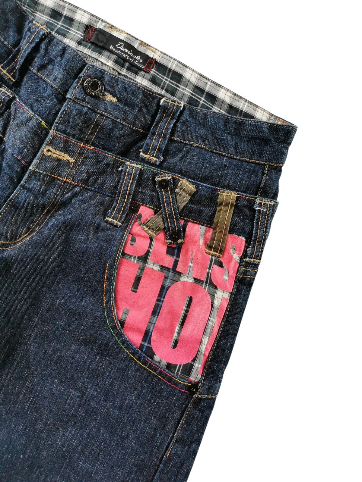 Hysteric Glamour Double Dominate Jeans Sensho Graphic Zip Rare Japanese Denim Size US 31 - 6 Thumbnail