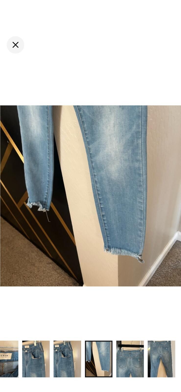 Pacsun (PACSUN) ankle Blue Denim Jeans Size 29" - 4 Thumbnail
