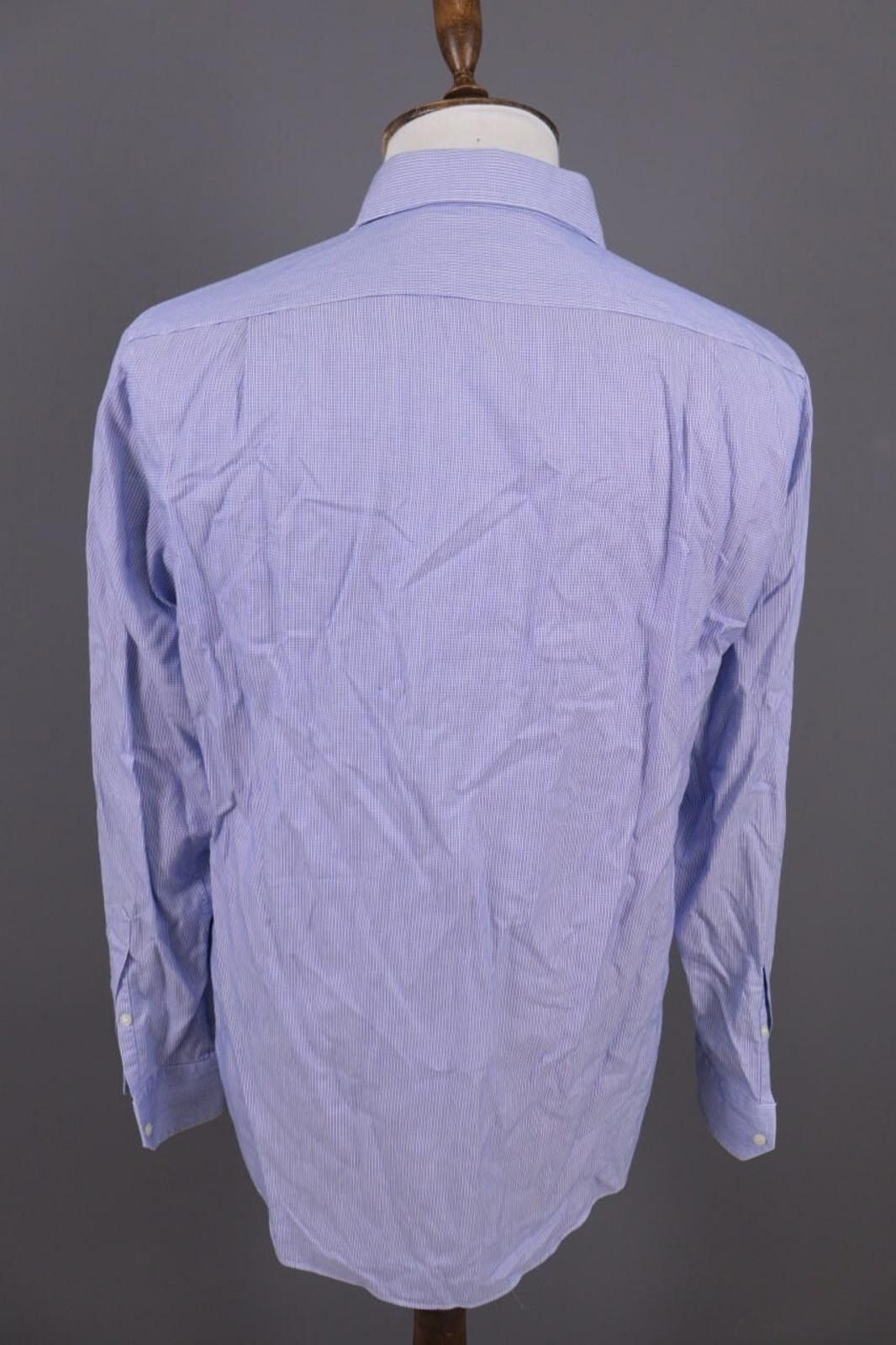 Designer Boggi Milano Tailored Fit Blue Button Down Shirt 41 / 16 Size US M / EU 48-50 / 2 - 9 Thumbnail