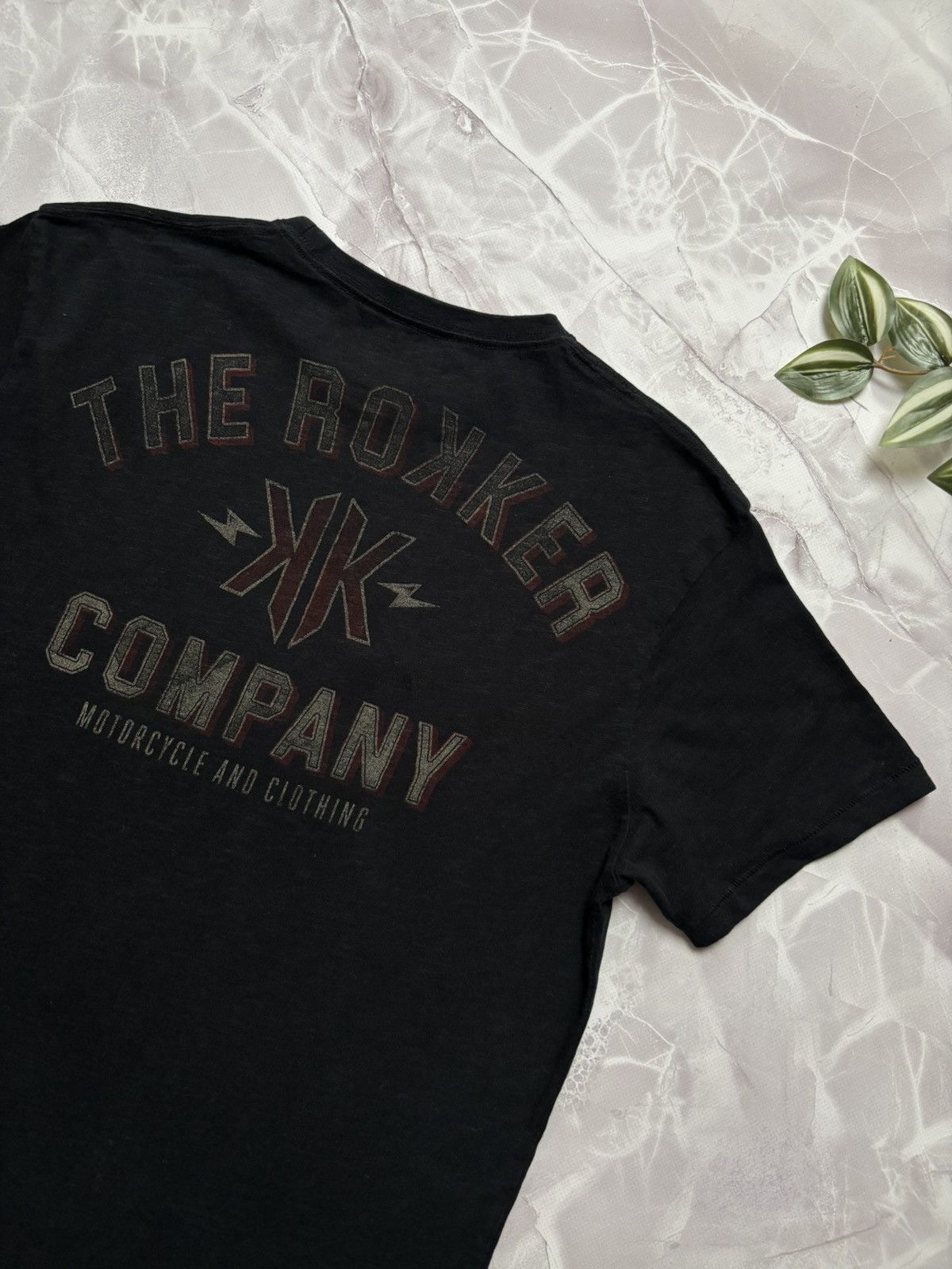THE ROKKER COMPANY The Rokker Company T-Shirt Black Biker Graphic Print Mens S Size US S / EU 44-46 / 1 - 7 Thumbnail