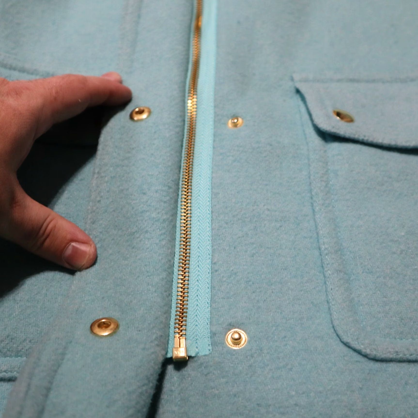 J.Crew J.CREW Parka Jacket Women's Size 2 Hip Length Wool Blend Blue Hooded Zip Up Pockets 90s Fashion Mens? Womens? Size XS / US 0-2 / IT 36-38 - 4 Thumbnail