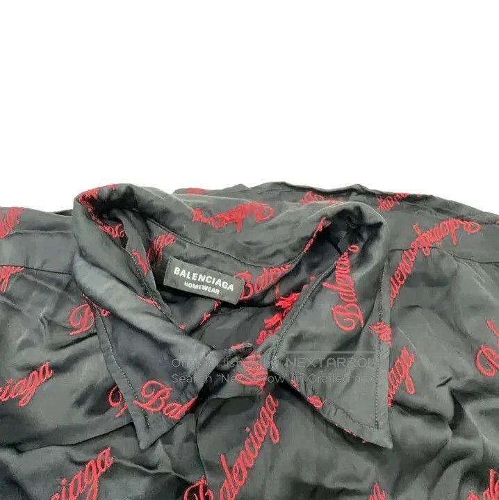 Balenciaga Balenciaga Logo Print Short Sleeve Shirt. Size US M / EU 48-50 / 2 - 2 Thumbnail
