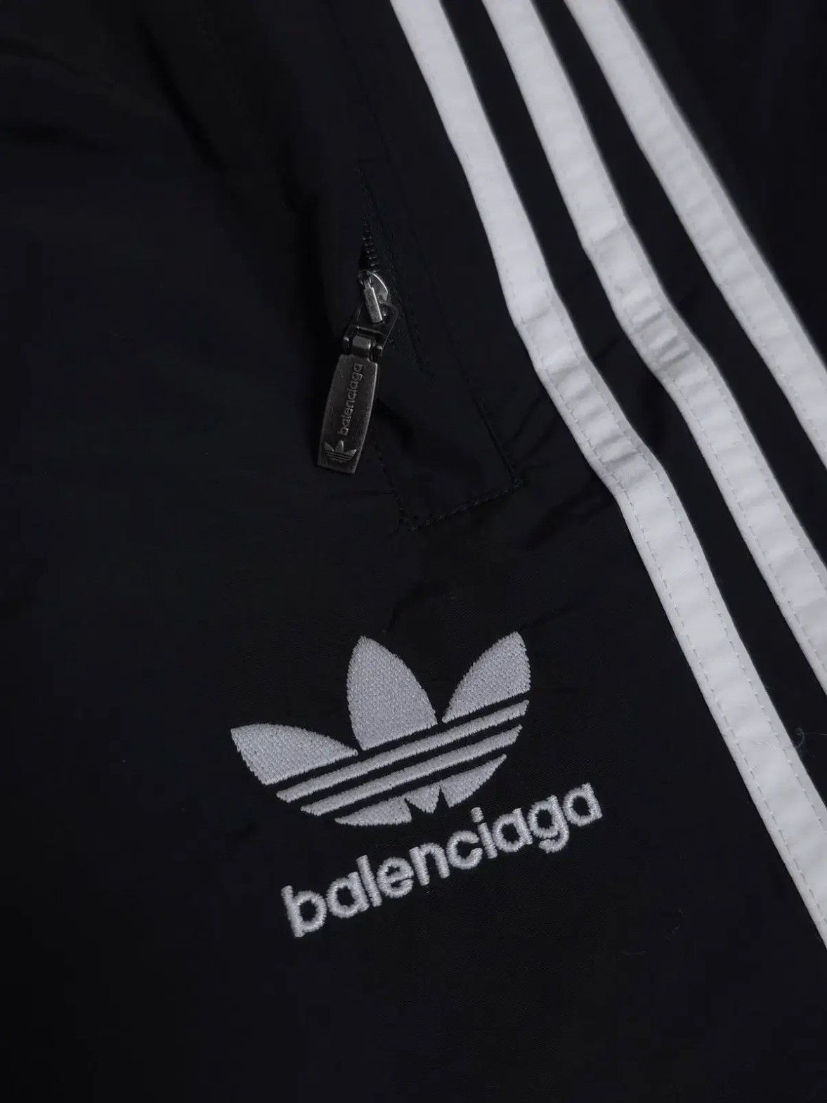Adidas × Balenciaga Balenciaga X Adidas Poplin Track Pants Stitch Black Size US 30 / EU 46 - 5 Thumbnail