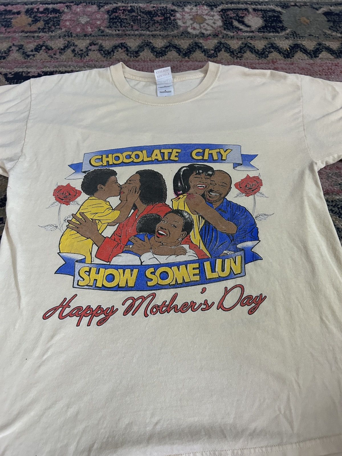 Vintage VINTAGE Chocolate City "Show Some Luv" Mother’s Day T-Shirt Size US L / EU 52-54 / 3 - 2 Thumbnail