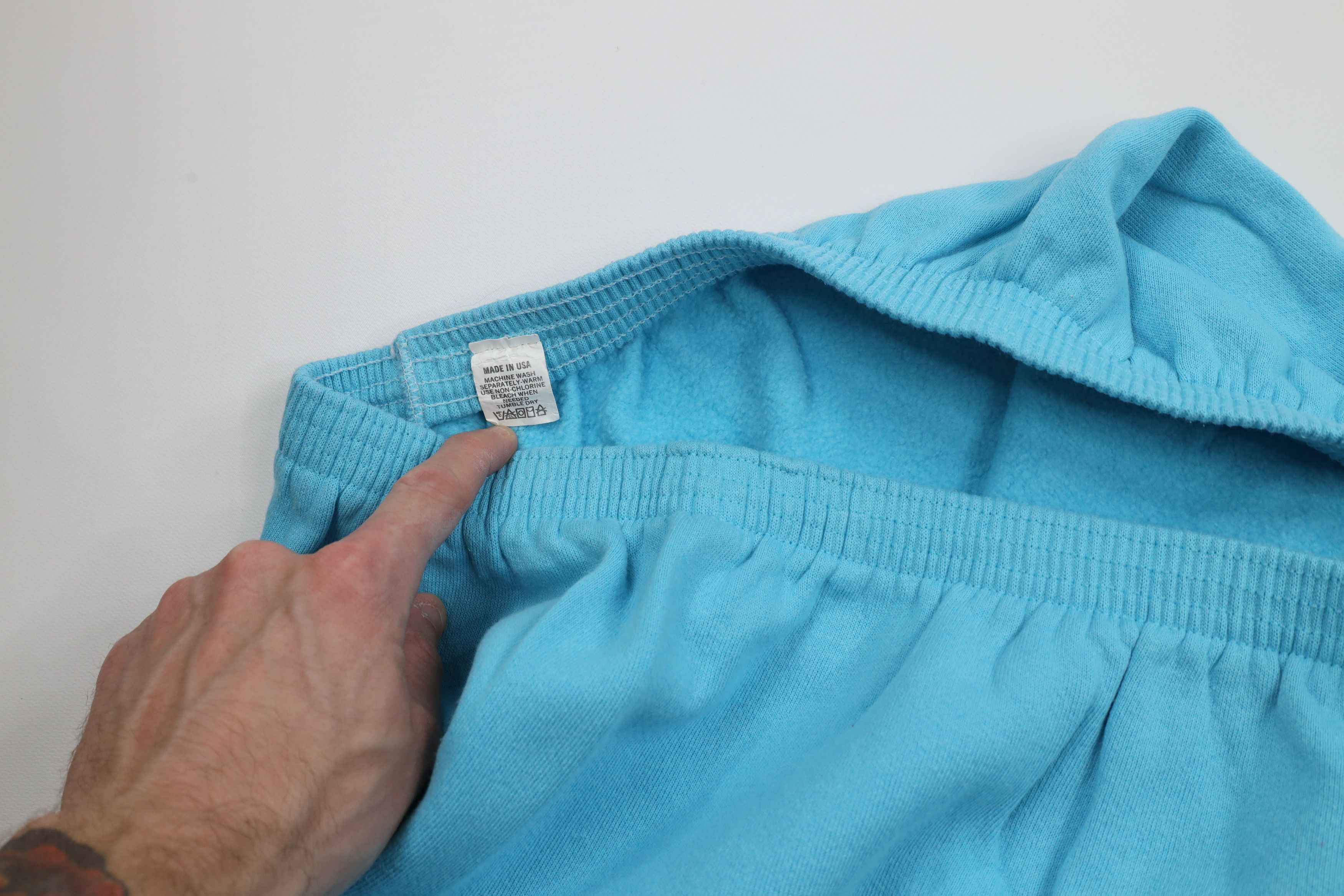 Vintage Vintage 70s 80s Streetwear Sweatpants Joggers Light Blue USA Size US 36 / EU 52 - 7 Thumbnail
