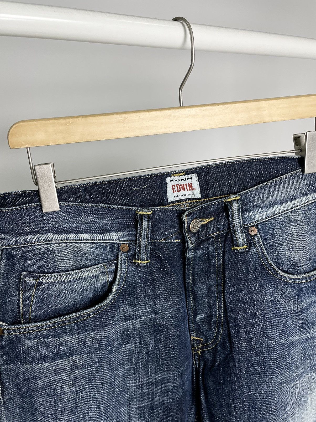Edwin Edwin Made in Japan ( Size 33 ) Vintage Faded Denim Jeans Size US 33 - 6 Thumbnail