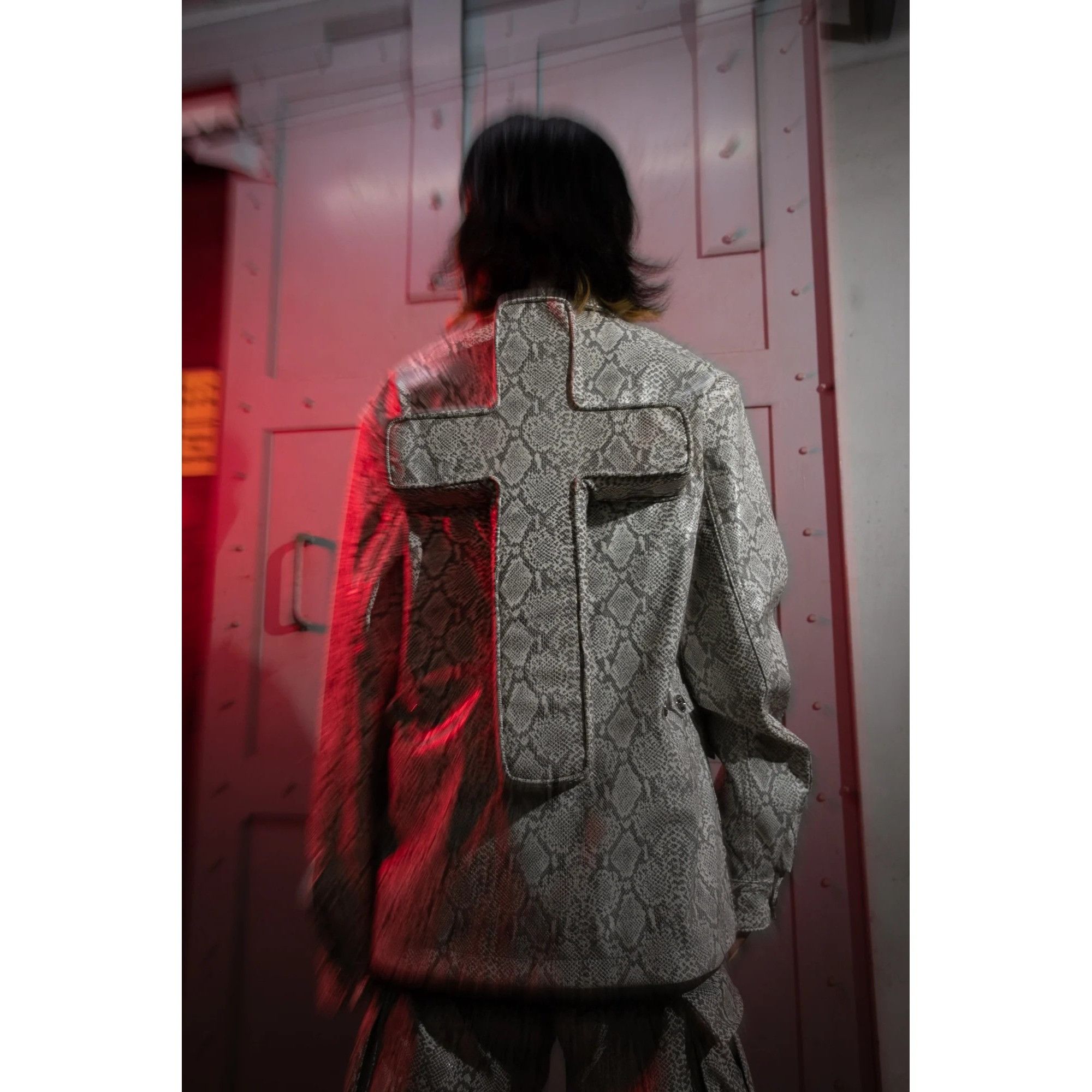 Seventh Heaven NEW SEVENTH HEAVEN SNAKE CROSS JACKET SZ MEDIUM Size US M / EU 48-50 / 2 - 2 Thumbnail