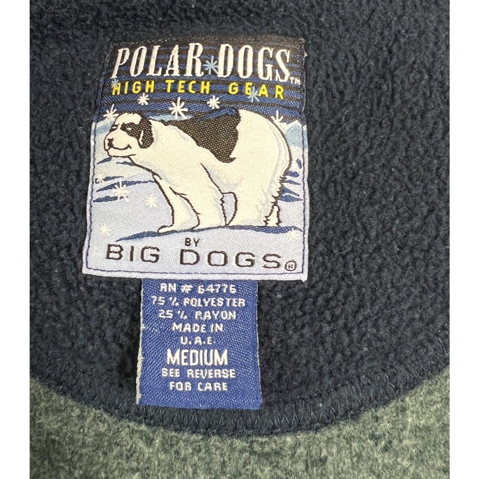 Big Dogs **VINTAGE BIG DOGS POLAR DOGS FULL ZIP HOODIE SIZE M GREEN FLEECE** User: VINTAGE BIG DOGS POLAR DOGS FULL ZIP HOODIE SIZE M GREEN FLEECE Size US M / EU 48-50 / 2 - 4 Thumbnail