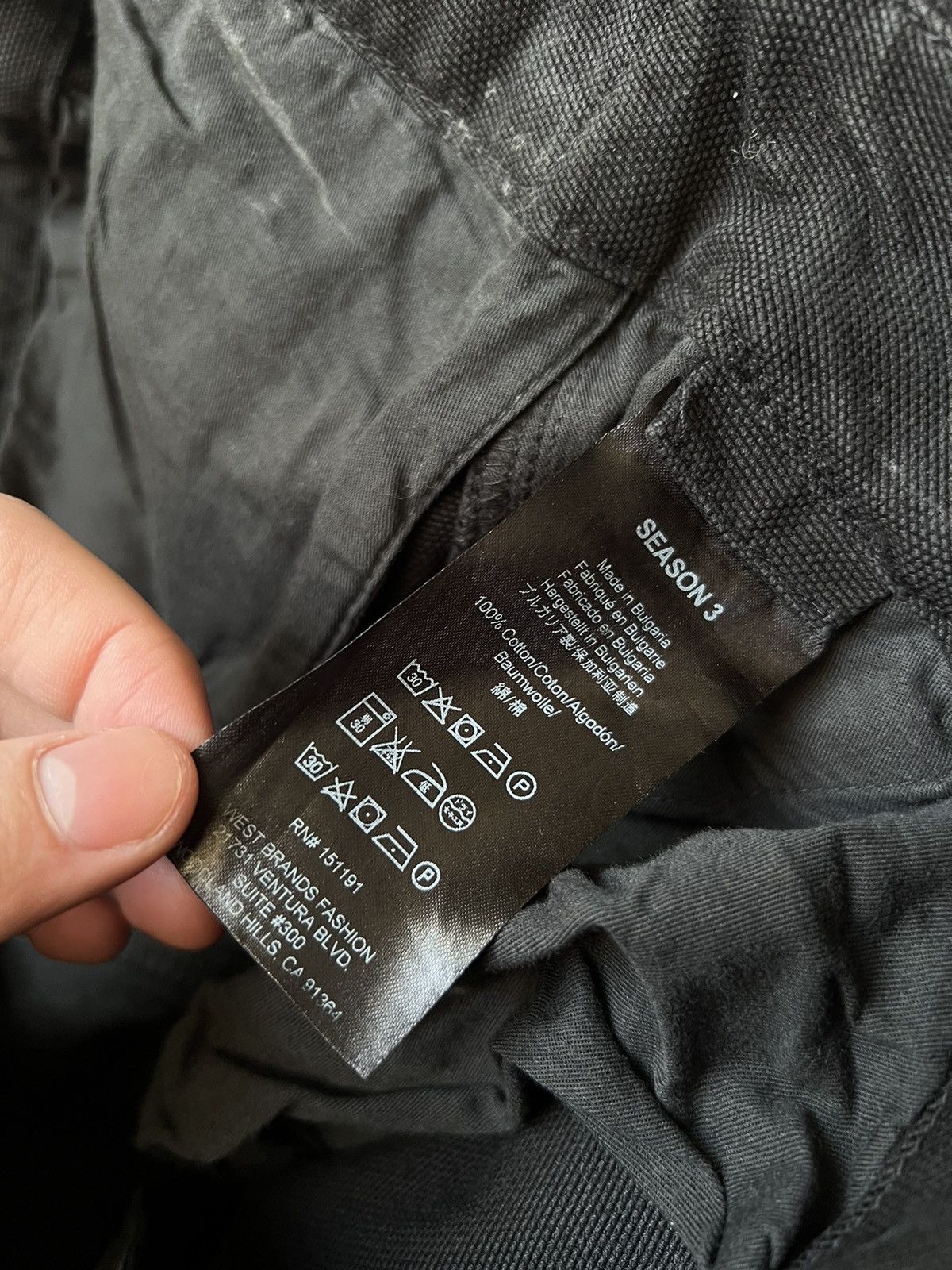 Kanye West × Vintage × Yeezy Yeezy Season 3 Velcro Strap Pants Size US 32 / EU 48 - 18 Thumbnail