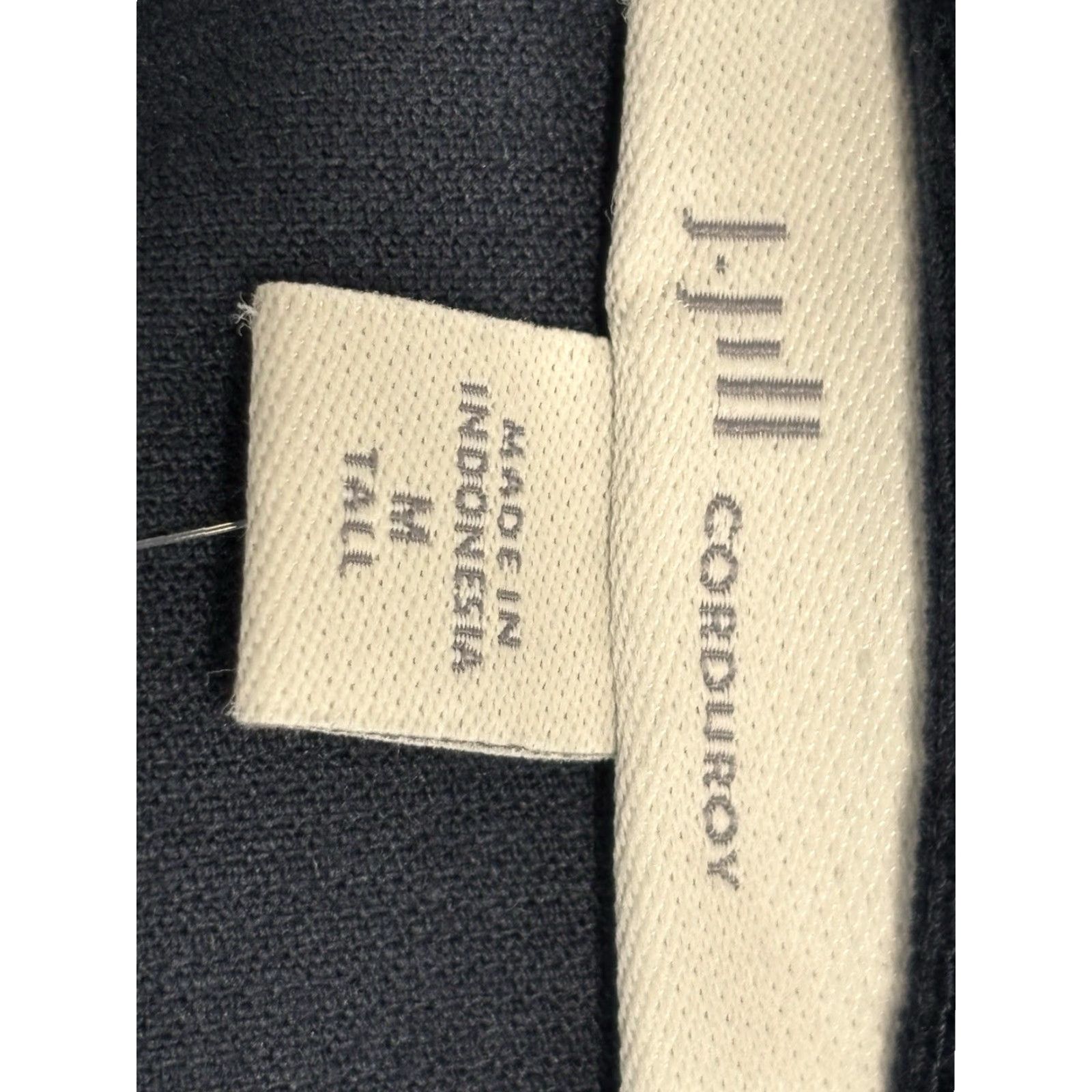 J. Jill J. Jill Jacket Women M Tall Navy Blue Corduroy Blazer Peplum Ruffle Button Long Sleeve Cotton Blend Solid Size 32" / US 10 / IT 46 - 7 Thumbnail