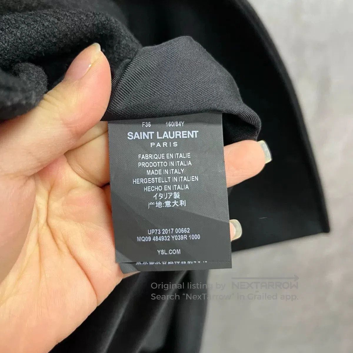 Saint Laurent Paris Saint Laurent Black Double. Size XS / US 0-2 / IT 36-38 - 4 Thumbnail