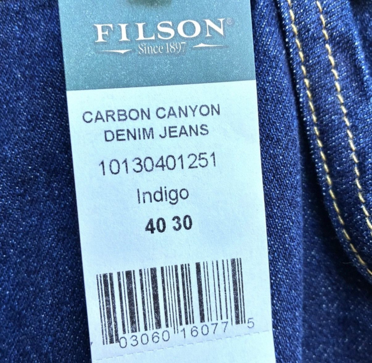 Filson C.C. Filson NWT Carbon Canyon Denim Jeans Size US 40 / EU 56 - 3 Thumbnail