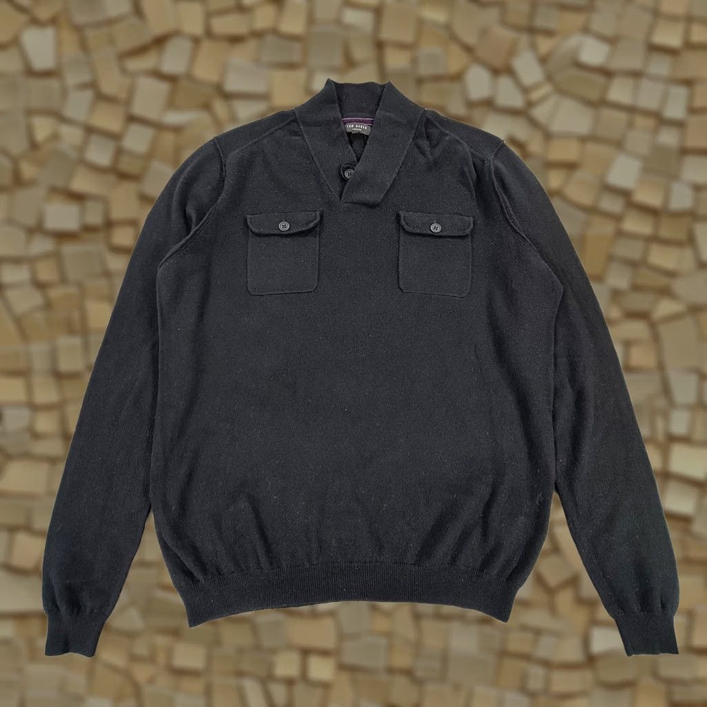 Ted Baker Ted Baker Mens Jumper Black XL Wool Cashmere Knit Pullover Size XL Men Knit Pullover Jumper Black Wool Cashmere Ted Baker Mens XL Pullover Size US XL / EU 56 / 4 - 1 Thumbnail