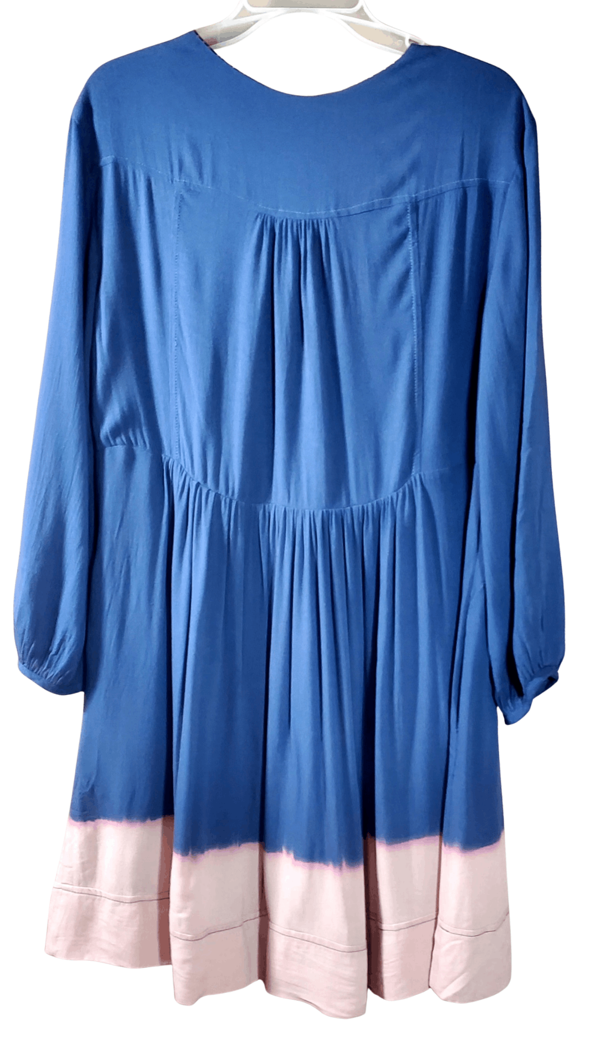 Anthropologie Holding Horses Ombre Blue Pink Dip Dye Mini Dress Sz Small Size S / US 4 / IT 40 - 5 Thumbnail