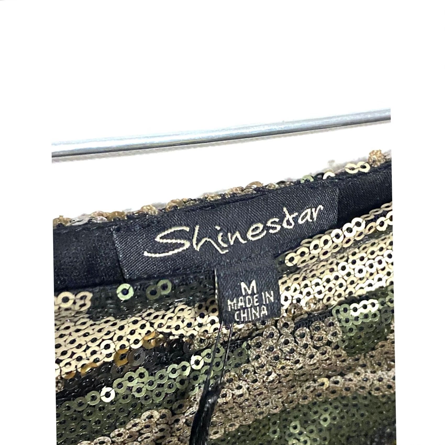 Vintage Shinestar Sequin Camo Green Mini Skirt Sz M Bling Sparkle Y2K Fairy Grunge NWT Skirt Women M Green Sequin Camo NWT Mens? Size 32" / US 10 / IT 46 - 5 Thumbnail