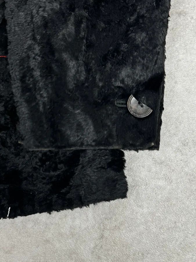 Jean Paul Gaultier 2000s Jean Paul Gaultier Black Fur Velvet Blazer Jacket Size S / US 4 / IT 40 - 8 Thumbnail
