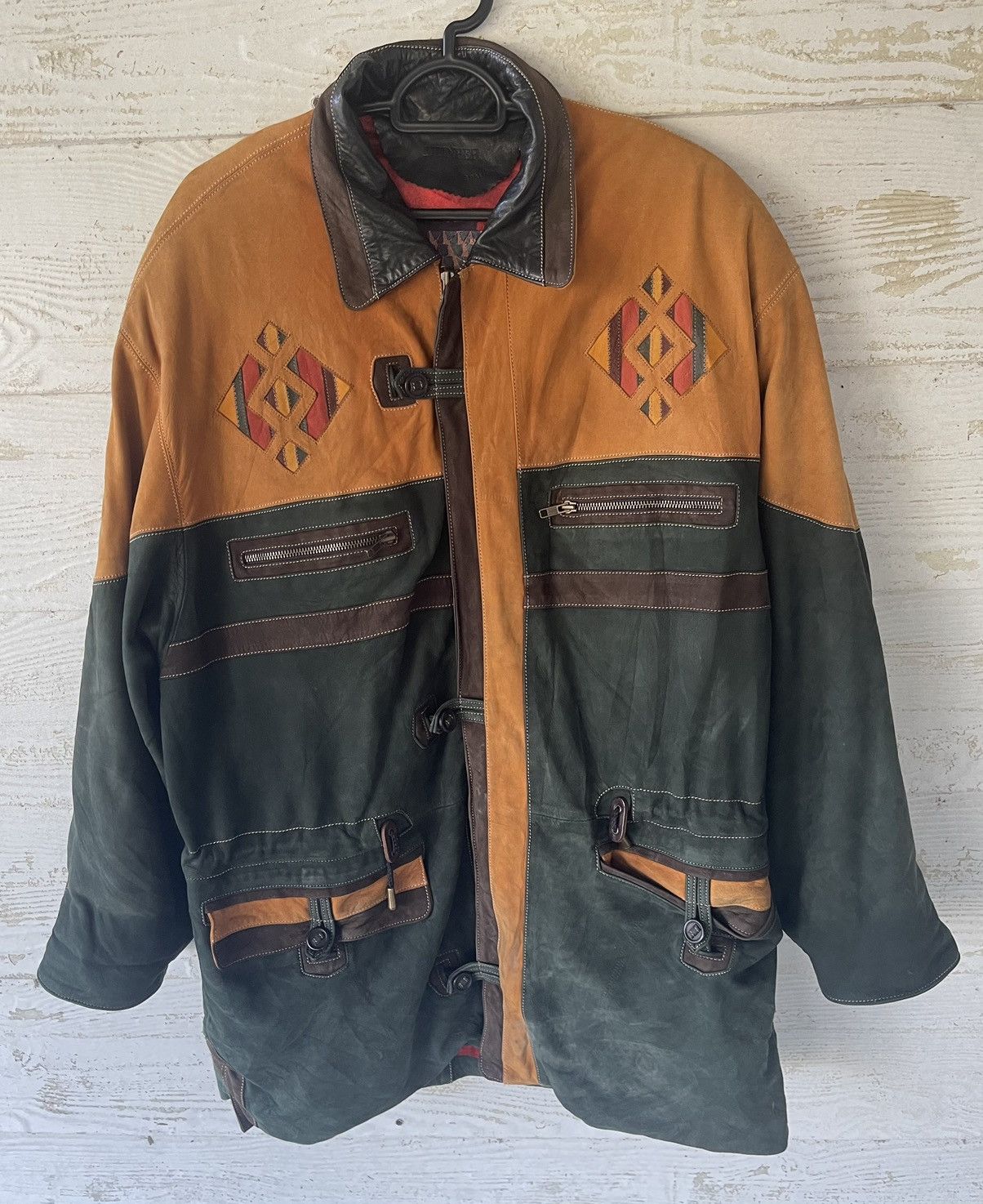 Vintage MUNPER LEATHER JACKET SPAIN Size US L / EU 52-54 / 3 - 1 Thumbnail